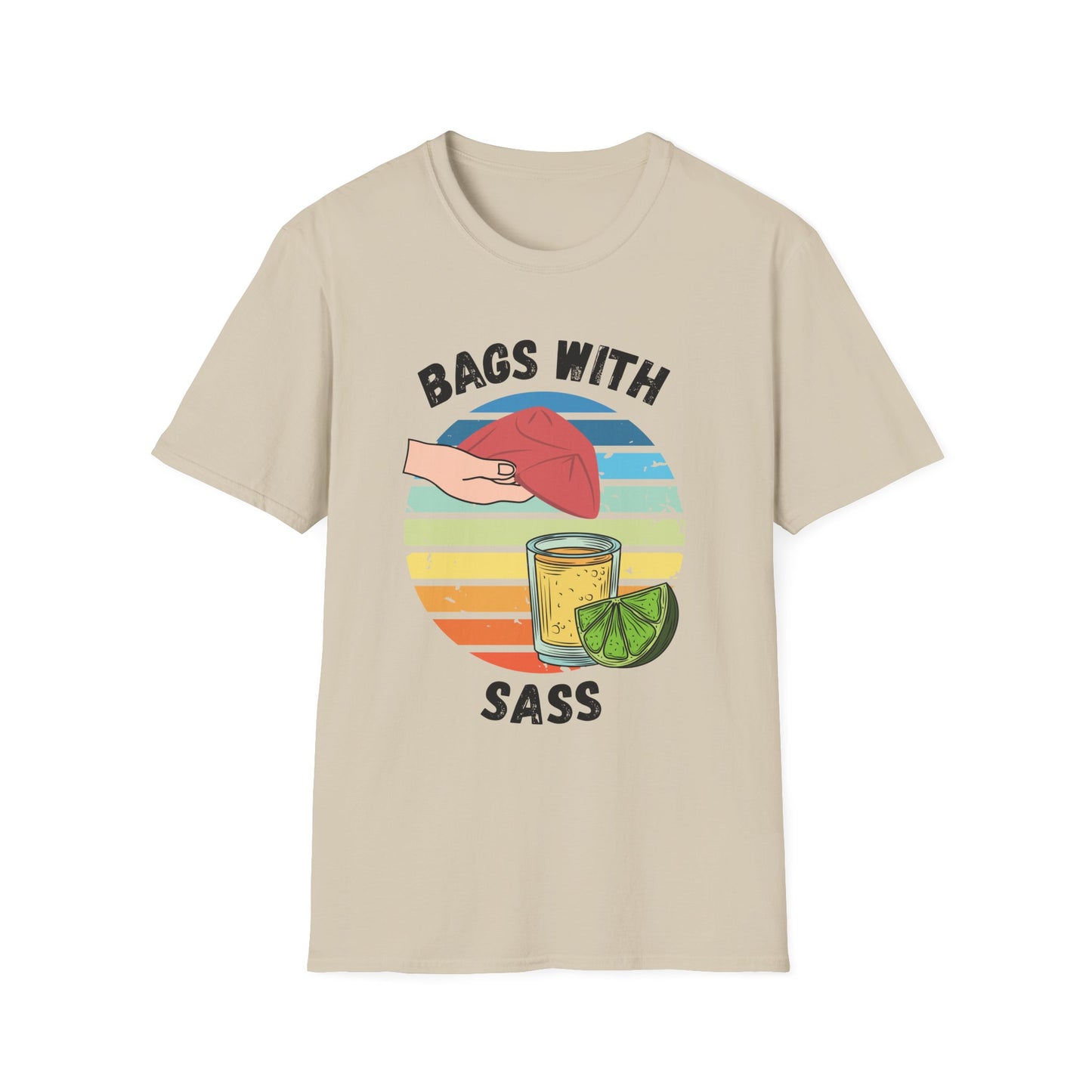 Funny bags with sass Unisex Cornhole Shirt