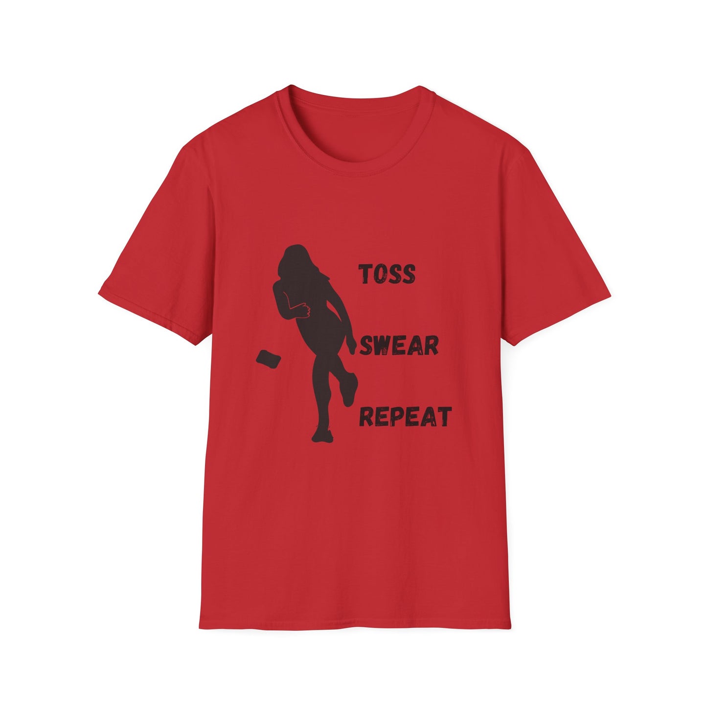 Funny toss swear repeat Unisex Cornhole Shirt