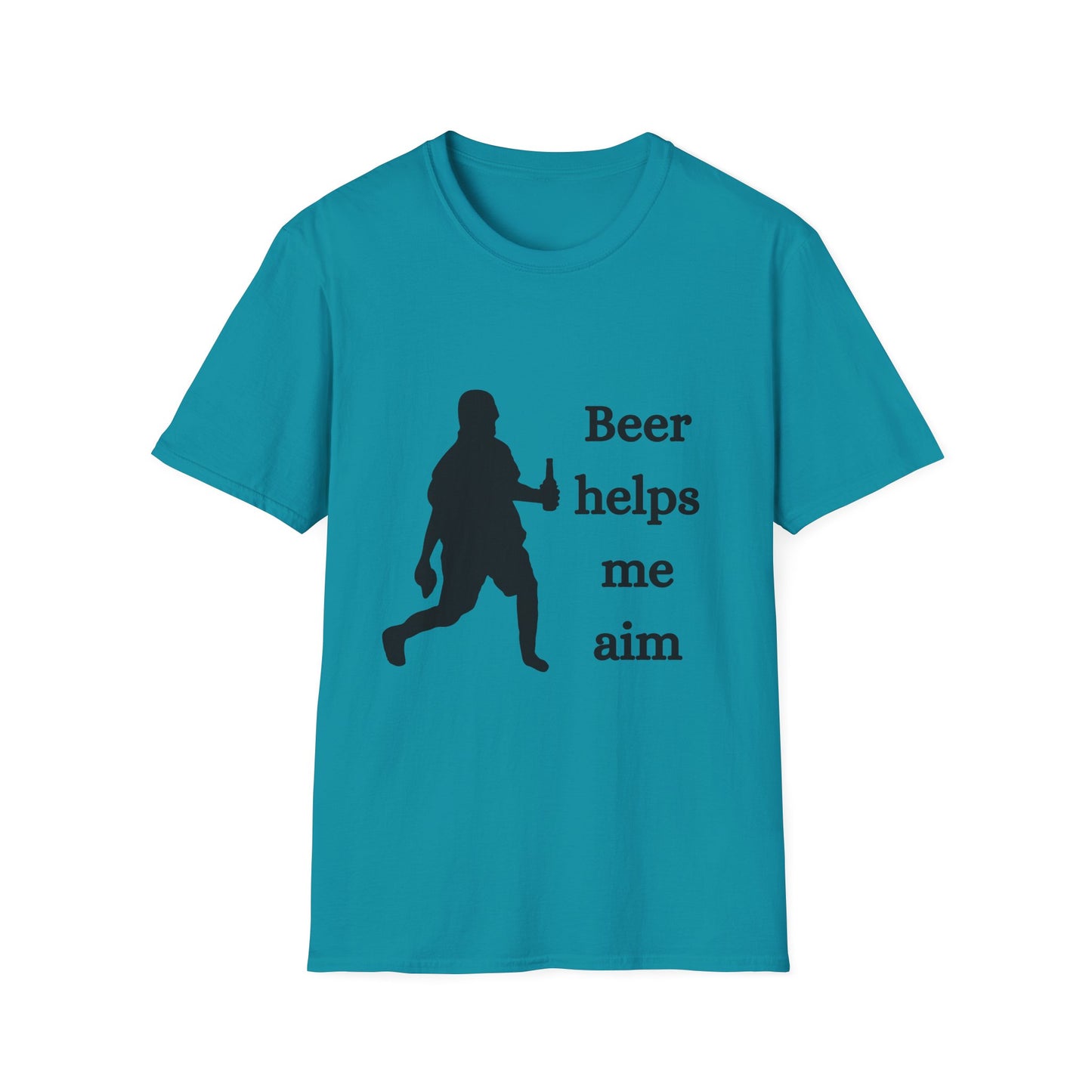 Funny beer helps me aim Unisex Cornhole Shirt