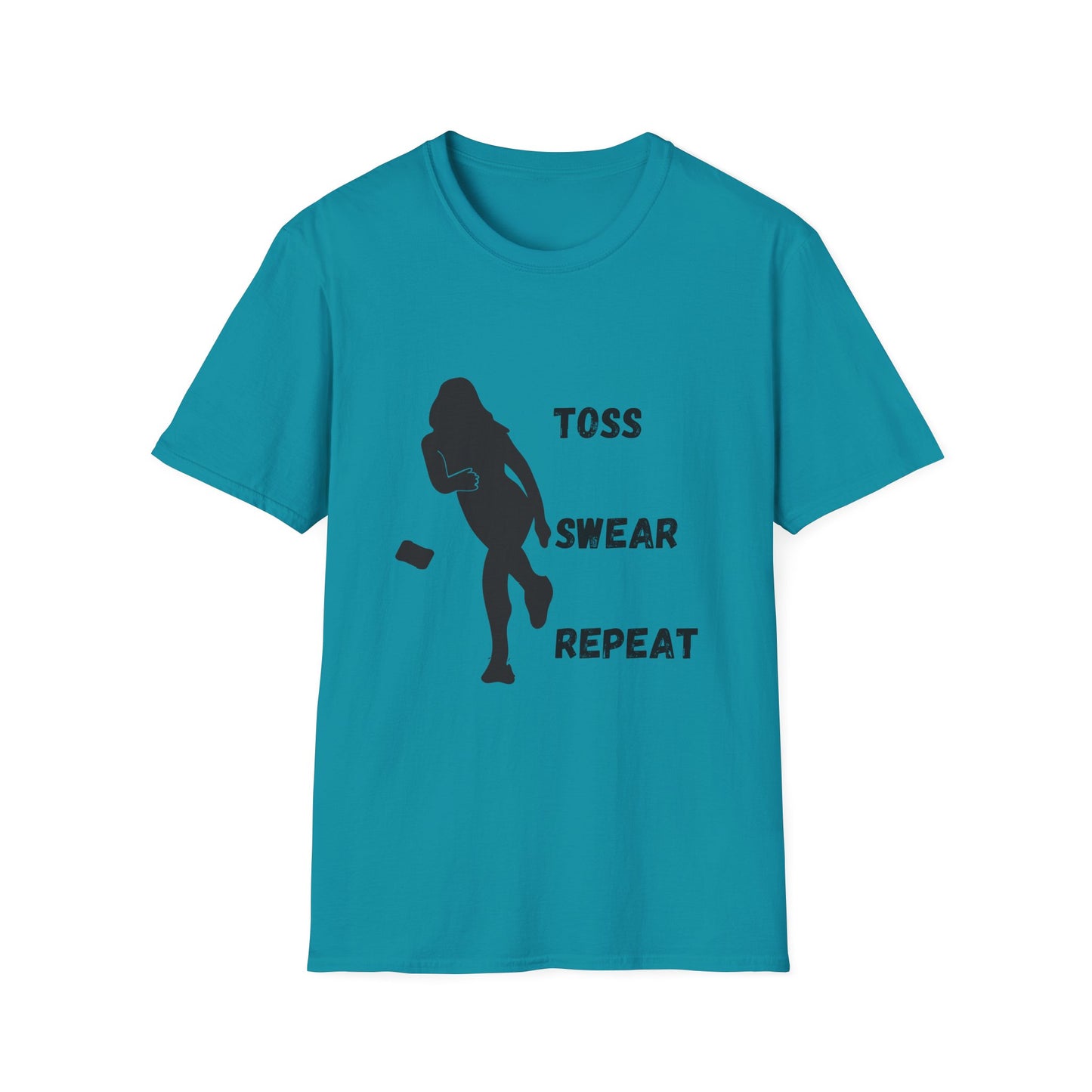 Funny toss swear repeat Unisex Cornhole Shirt