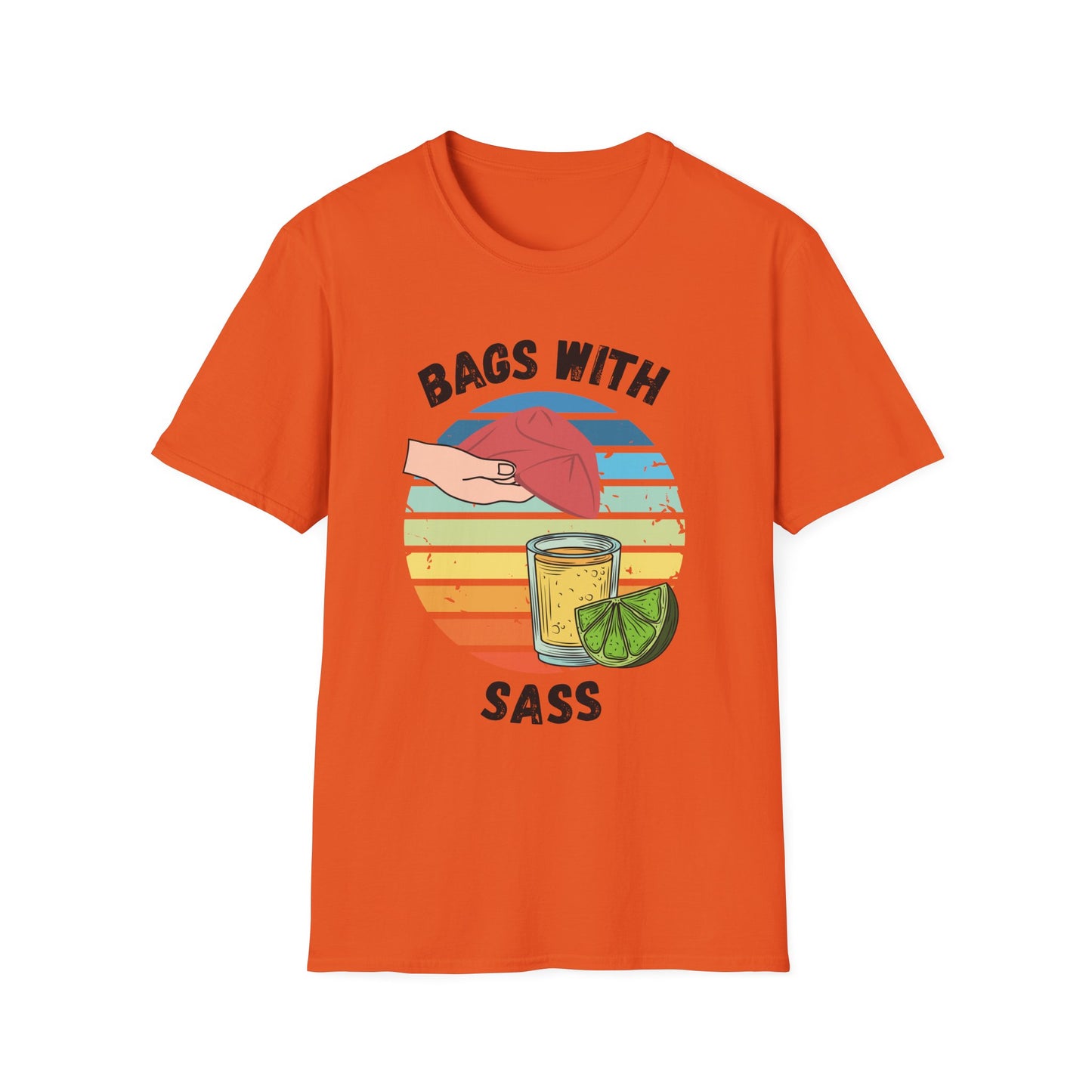 Funny bags with sass Unisex Cornhole Shirt