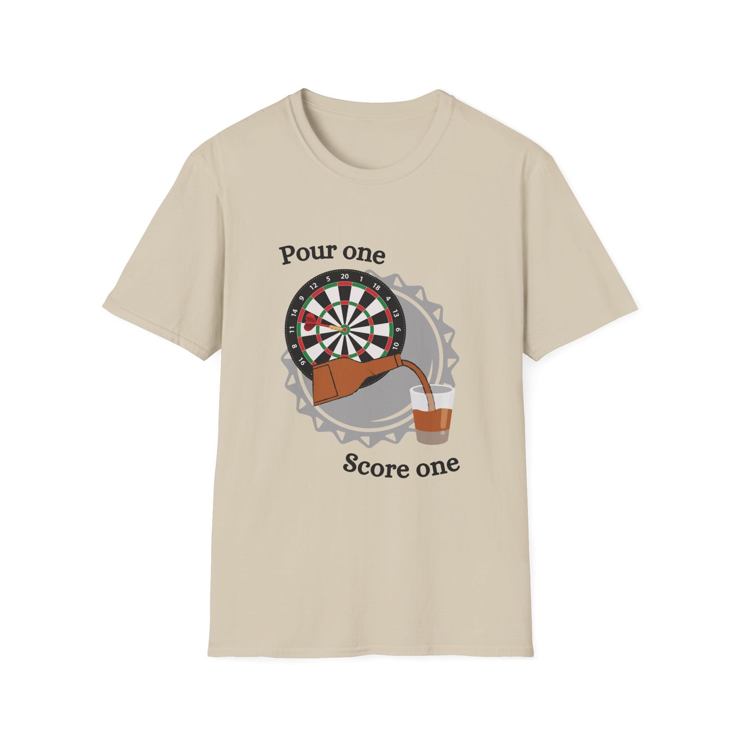 Funny pour one score one Unisex Darts Shirt