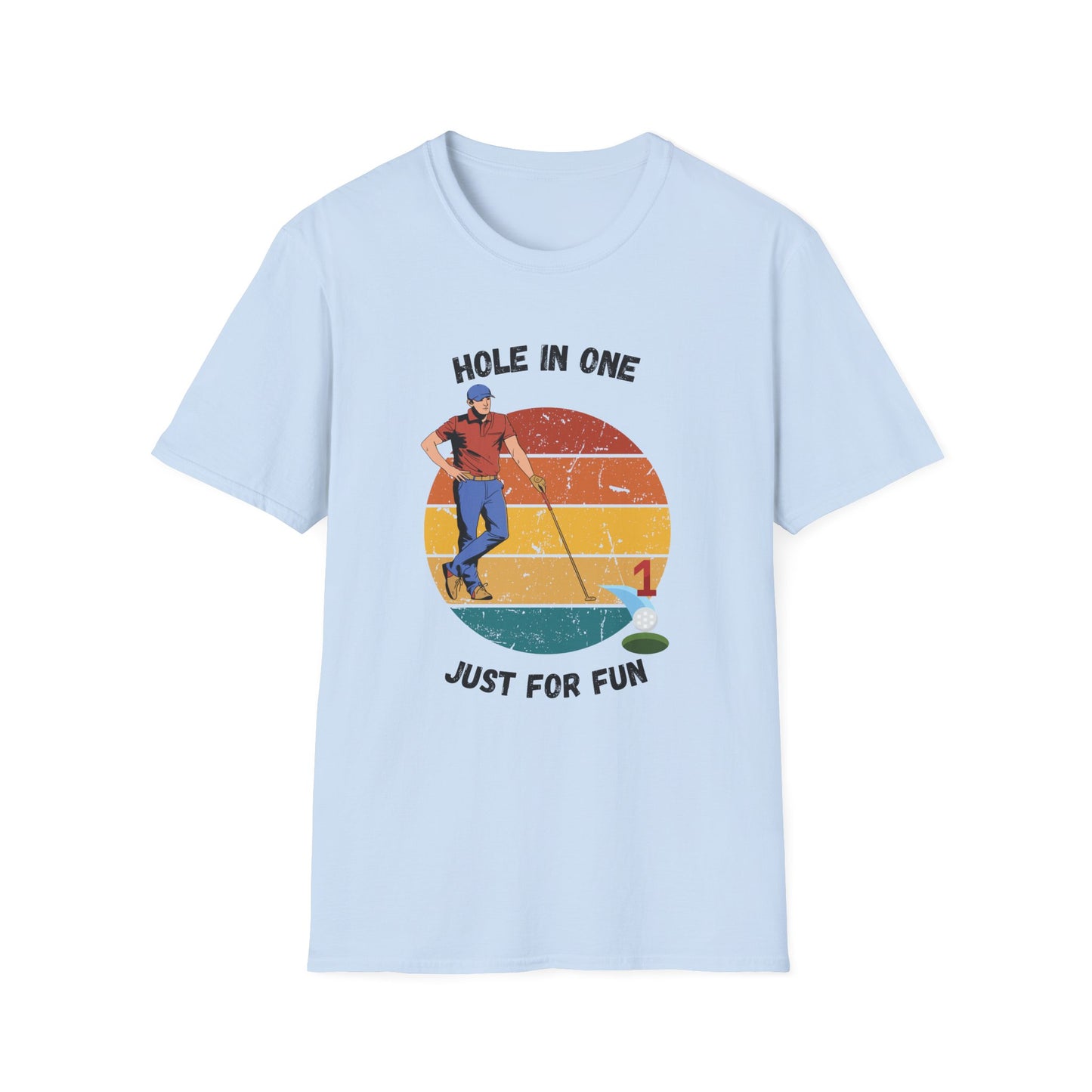 Funny hole in one for fun Unisex Golf Shirt