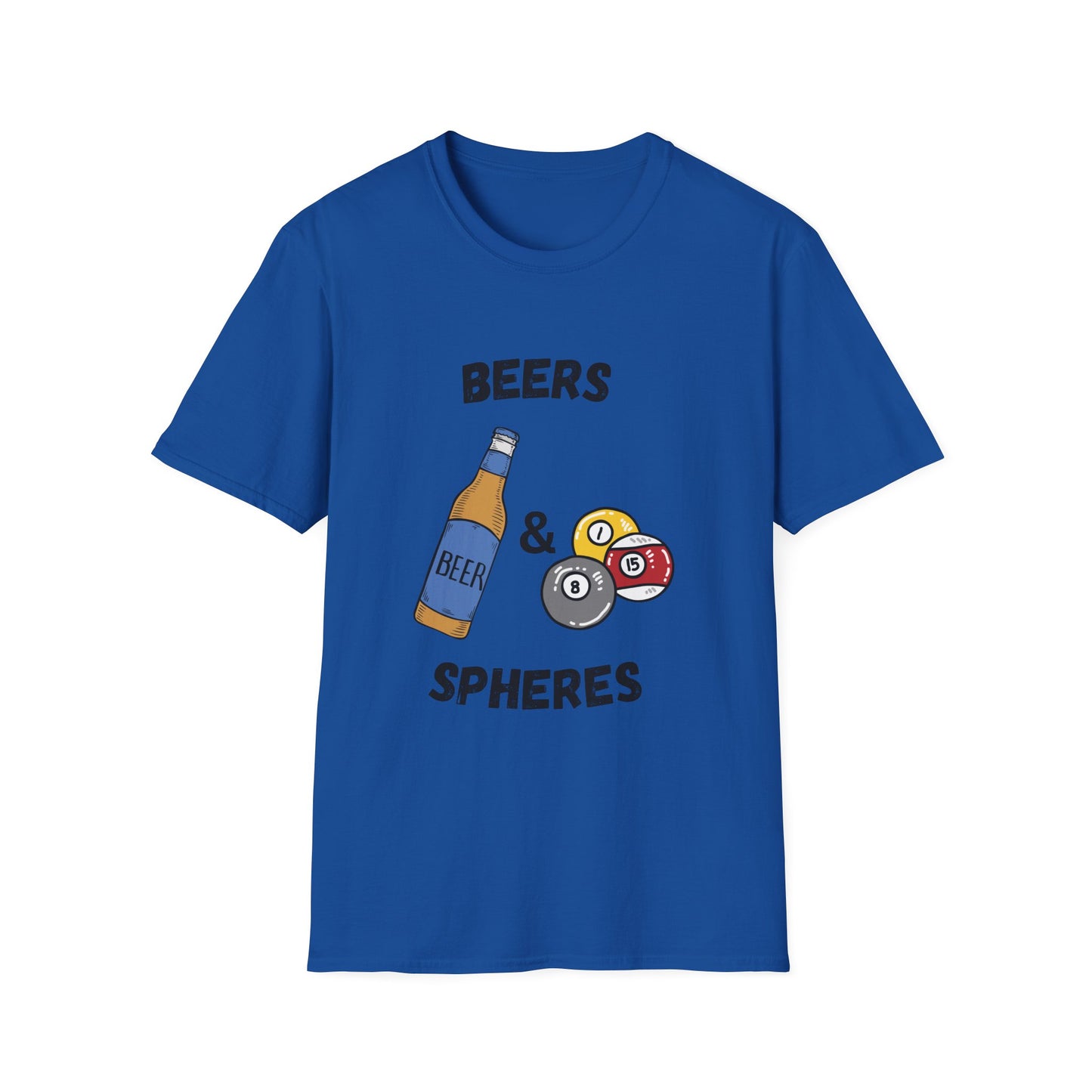 Funny beers & spheres Unisex Billiards Shirt