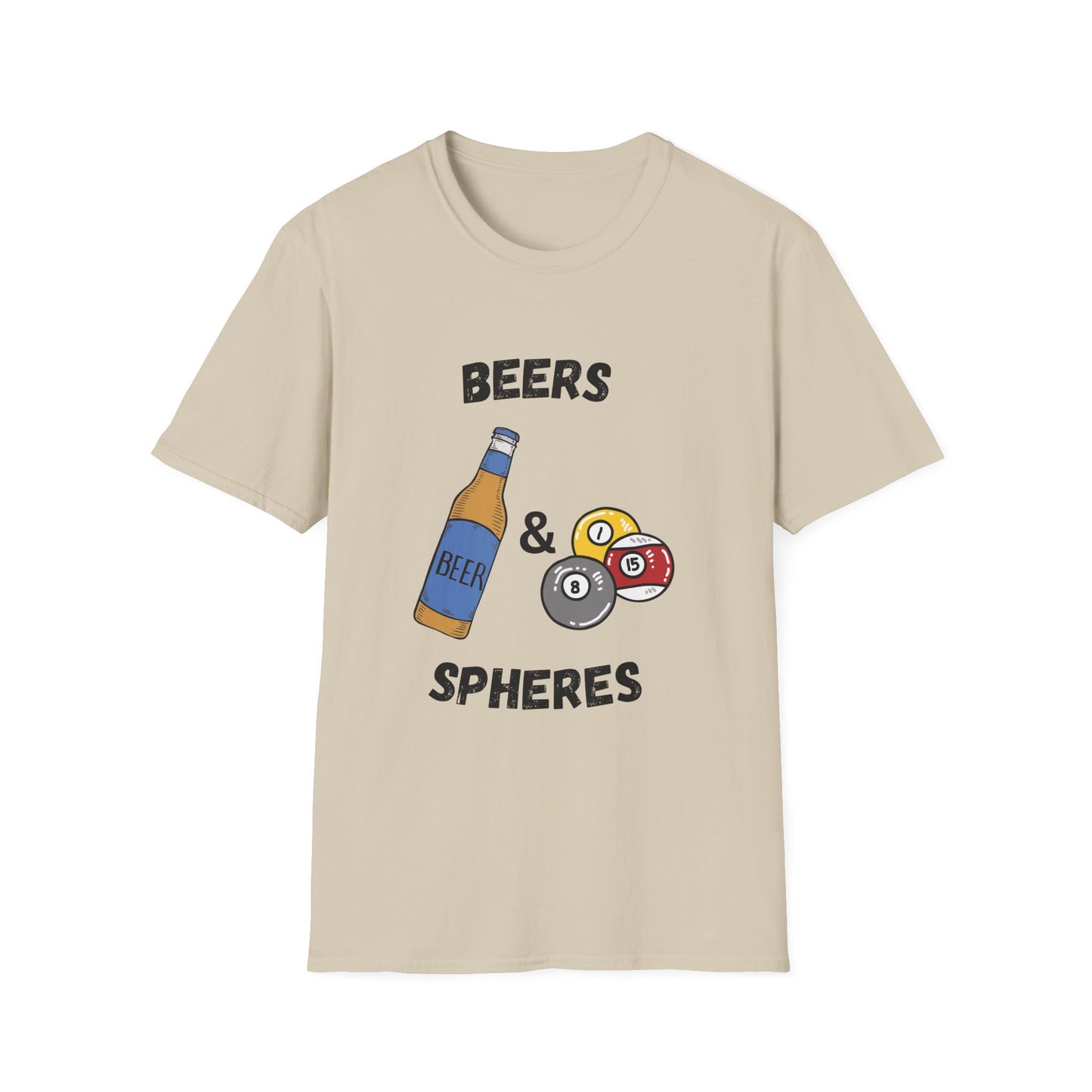 Funny beers & spheres Unisex Billiards Shirt