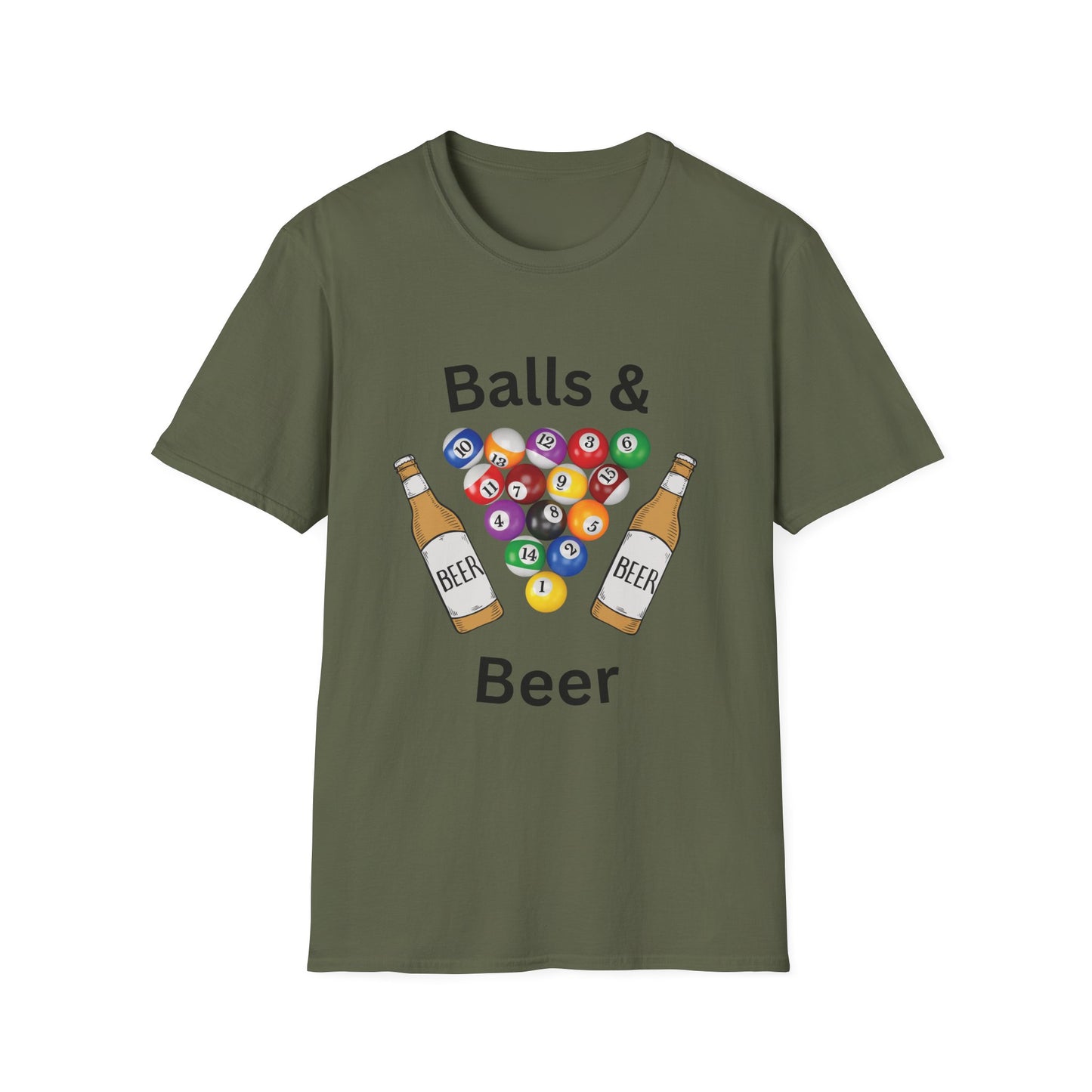 Funny balls & beer Unisex Billiards Shirt