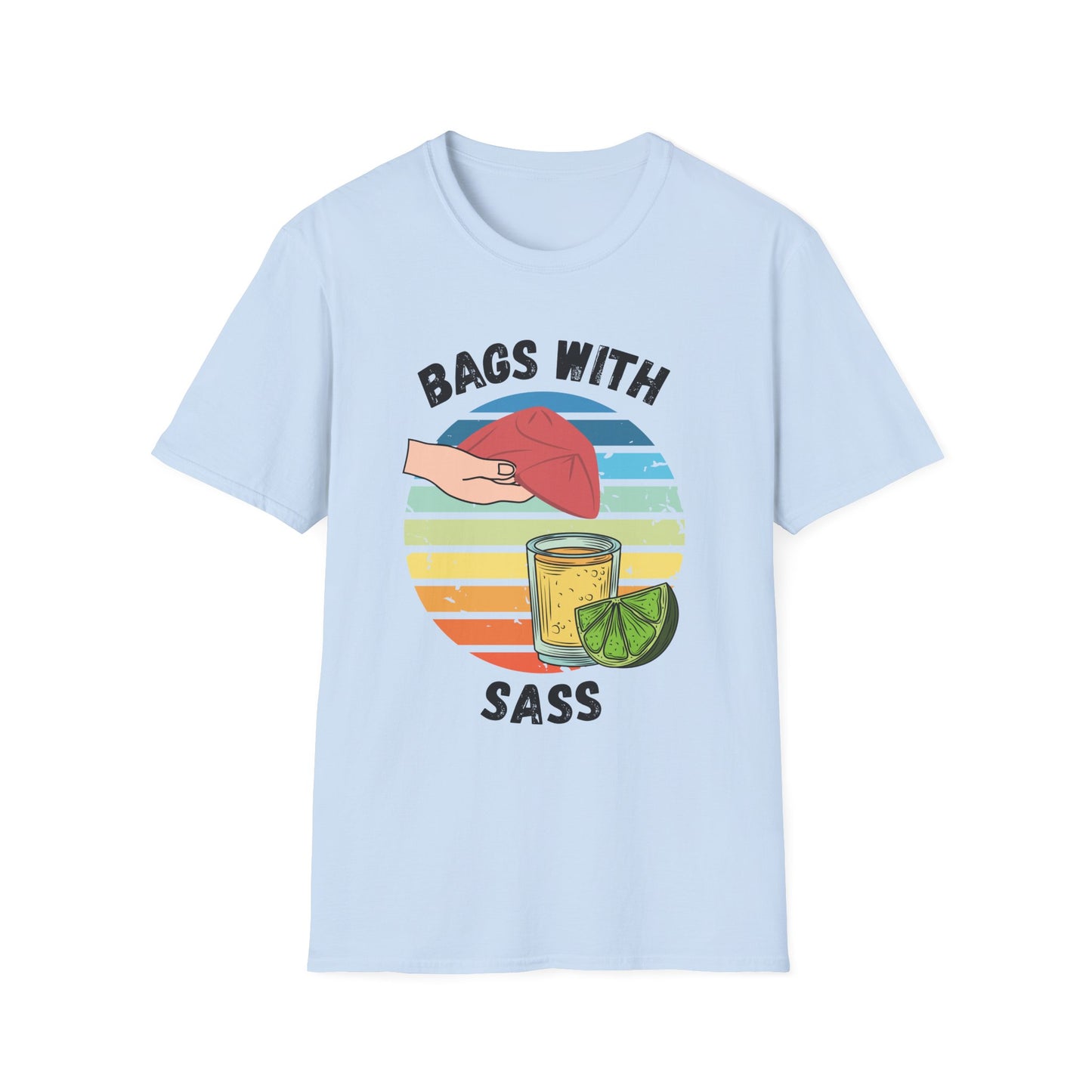 Funny bags with sass Unisex Cornhole Shirt