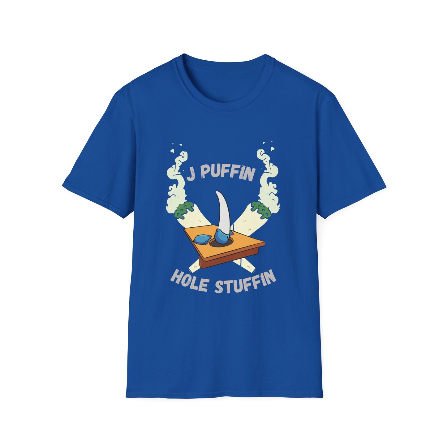Funny j puffin hole stuffin Unisex Cornhole Shirt