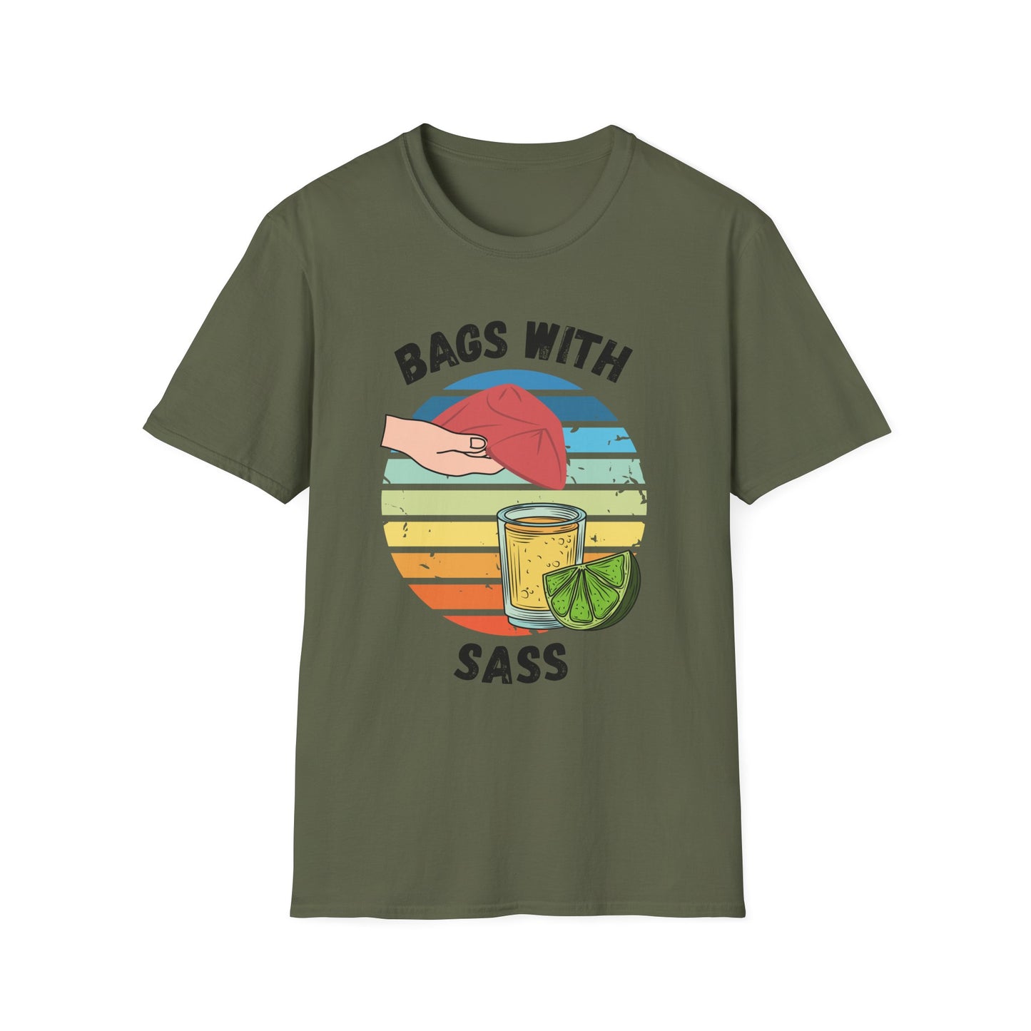 Funny bags with sass Unisex Cornhole Shirt