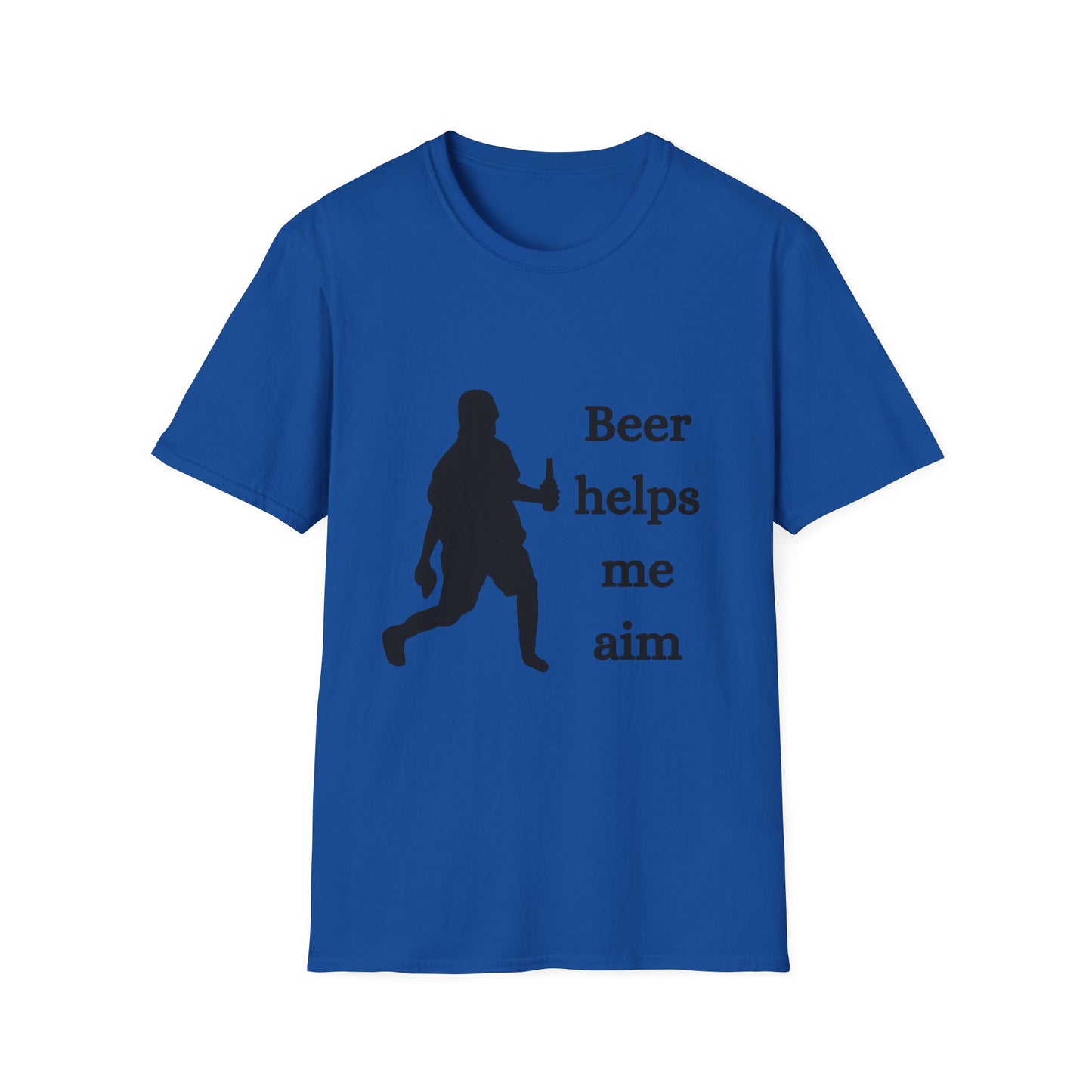 Funny beer helps me aim Unisex Cornhole Shirt