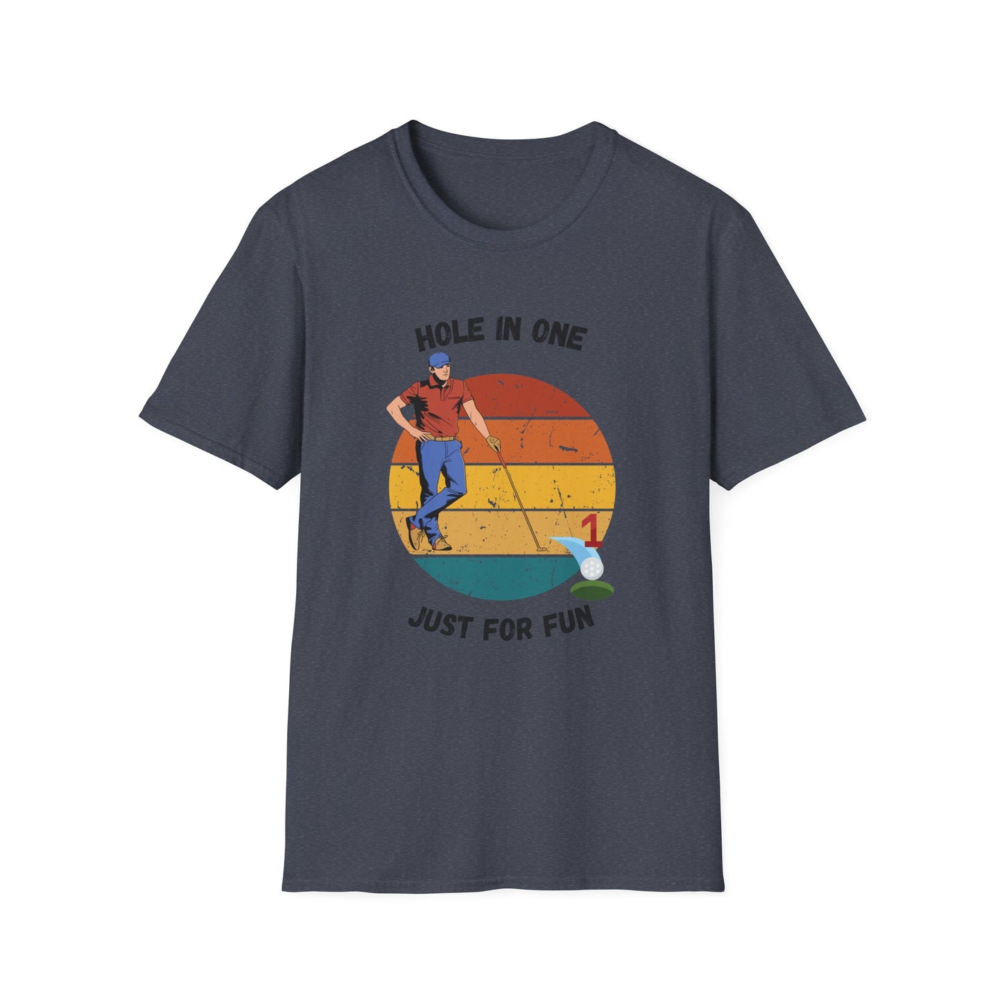 Funny hole in one for fun Unisex Golf Shirt