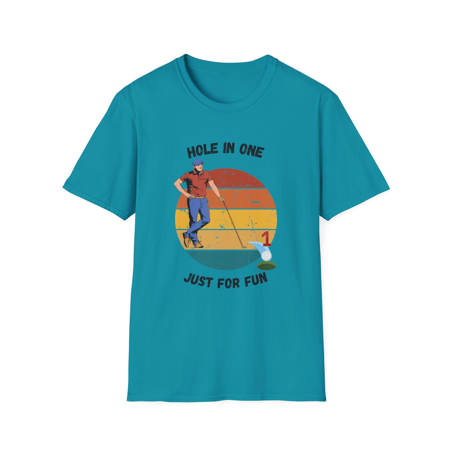 Funny hole in one for fun Unisex Golf Shirt
