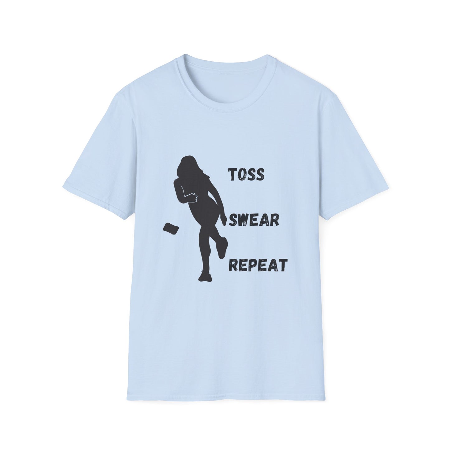 Funny toss swear repeat Unisex Cornhole Shirt