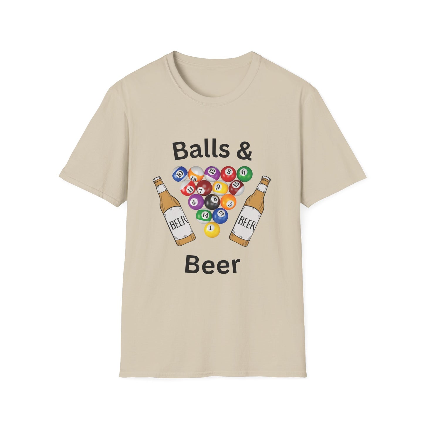 Funny balls & beer Unisex Billiards Shirt