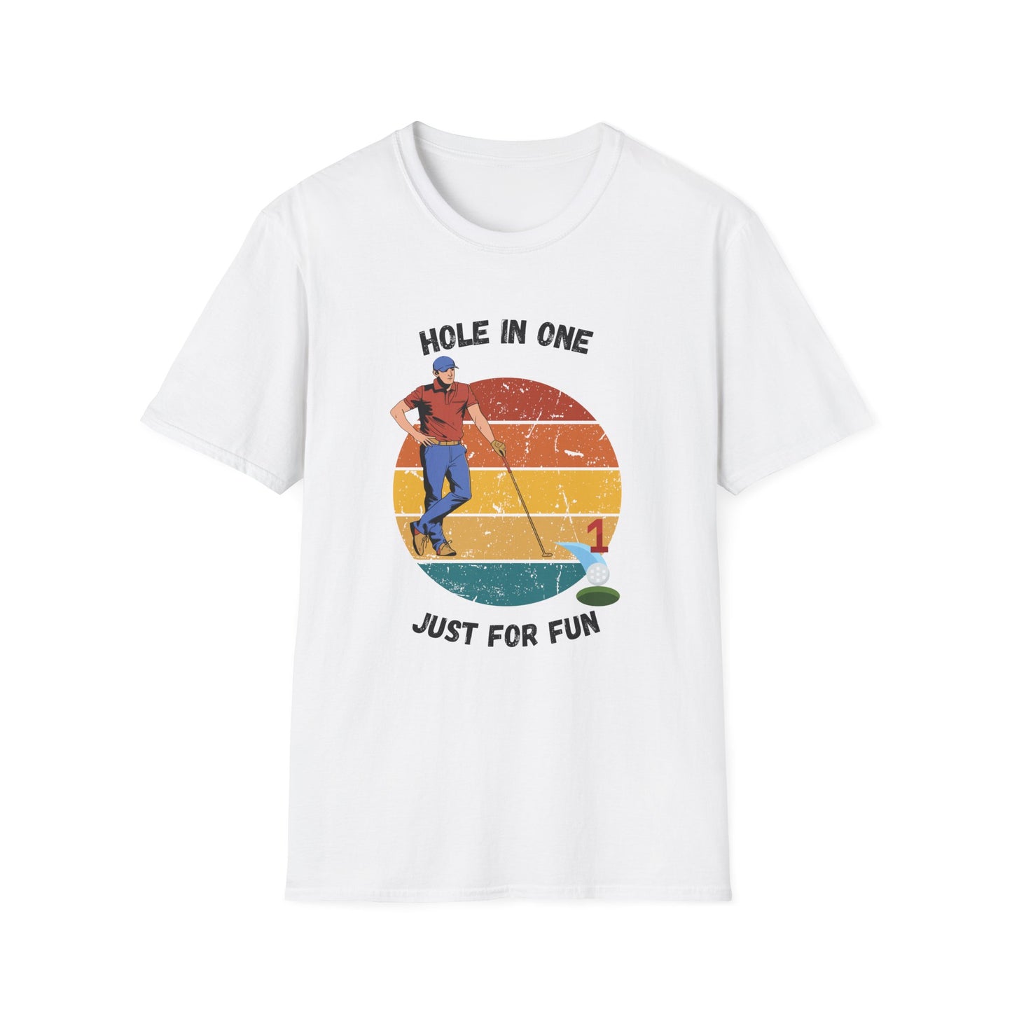Funny hole in one for fun Unisex Golf Shirt