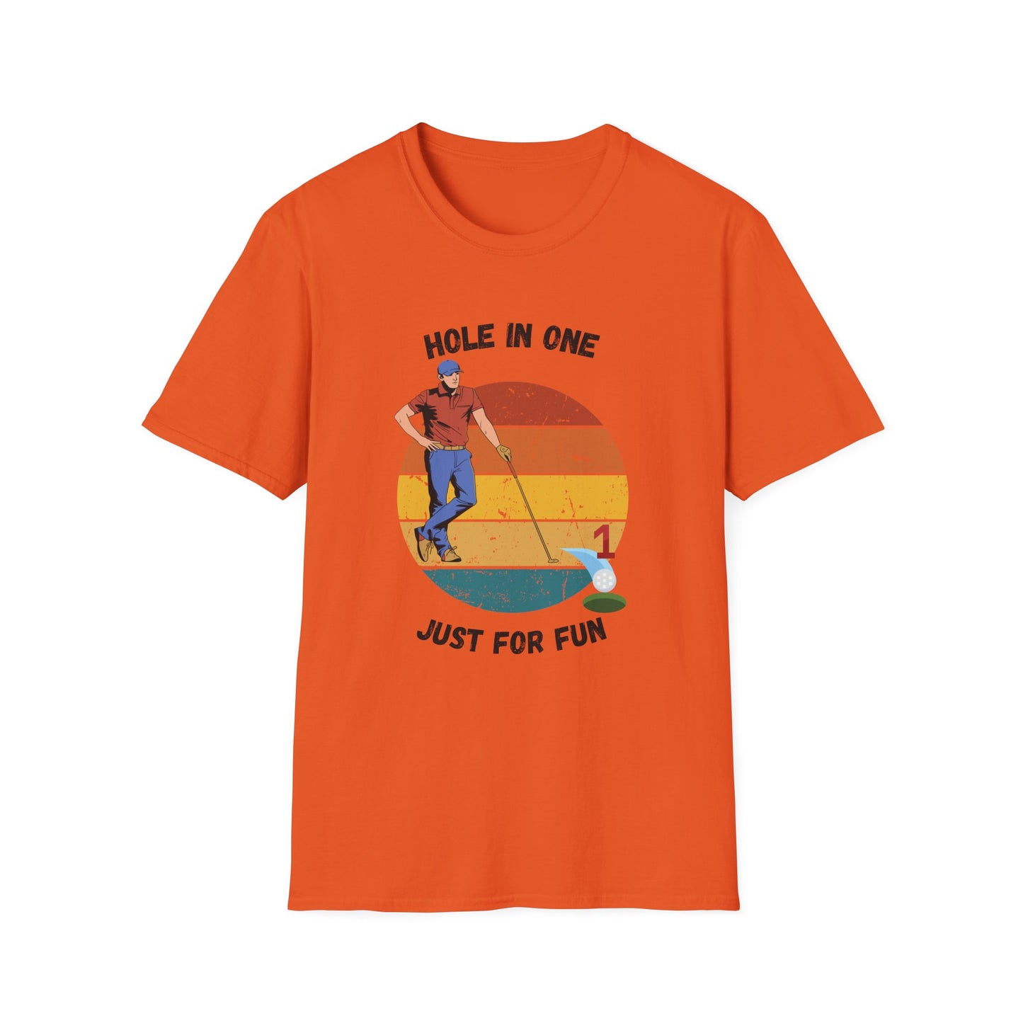 Funny hole in one for fun Unisex Golf Shirt