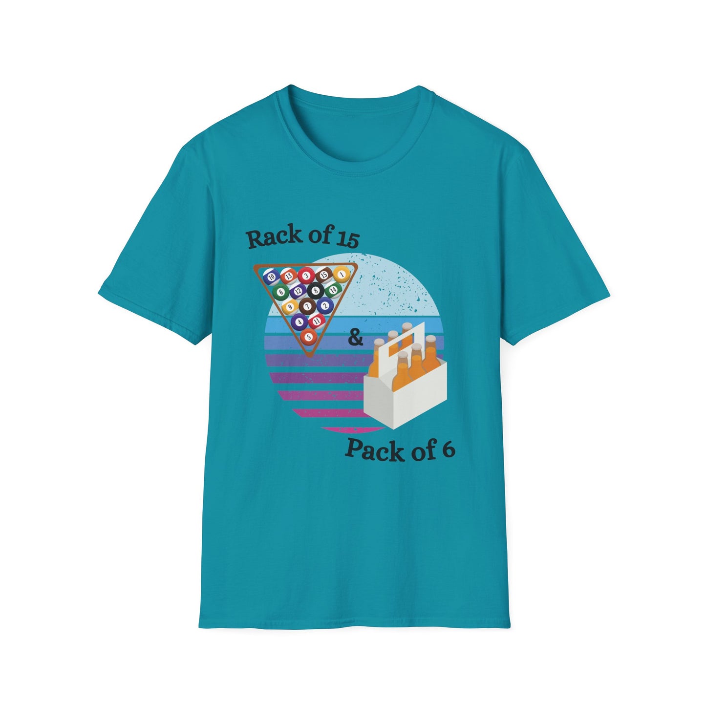 Funny rack of 15 & pack of 6 Unisex Billiards/Pool Shirt