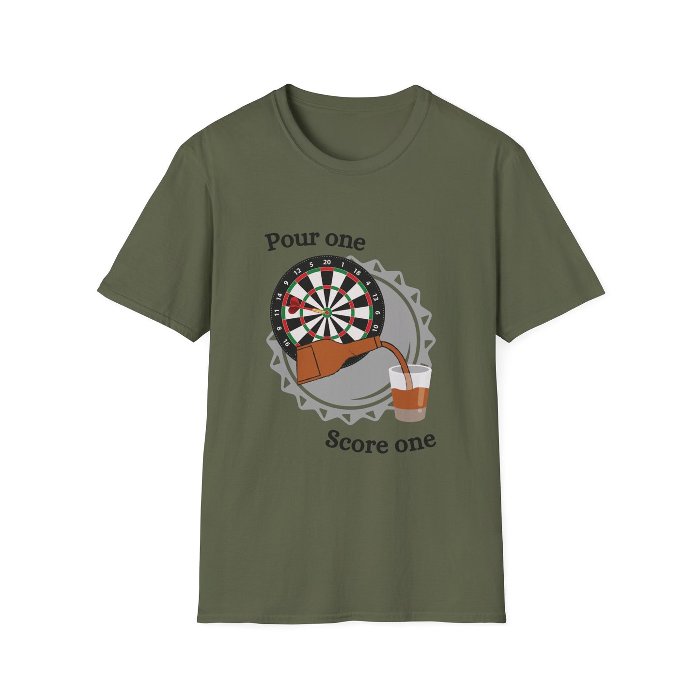 Funny pour one score one Unisex Darts Shirt