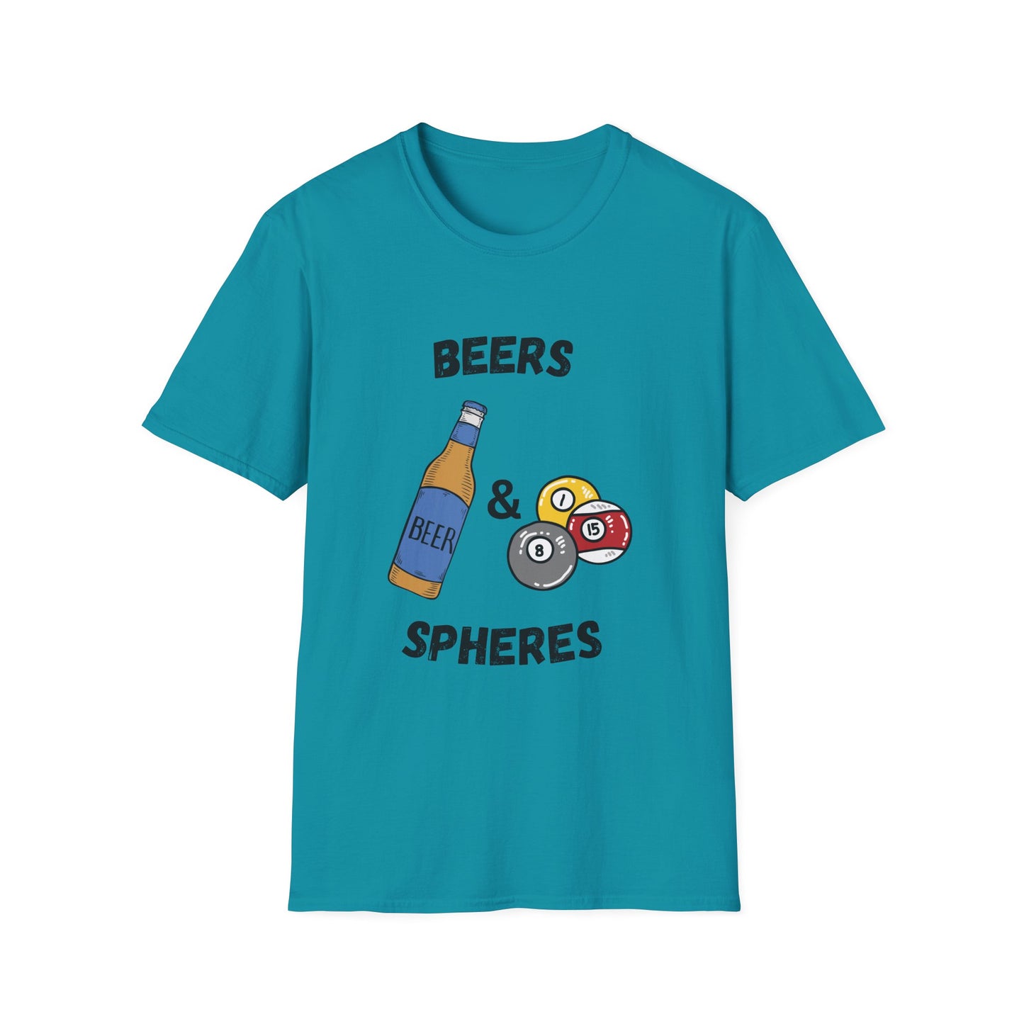 Funny beers & spheres Unisex Billiards Shirt