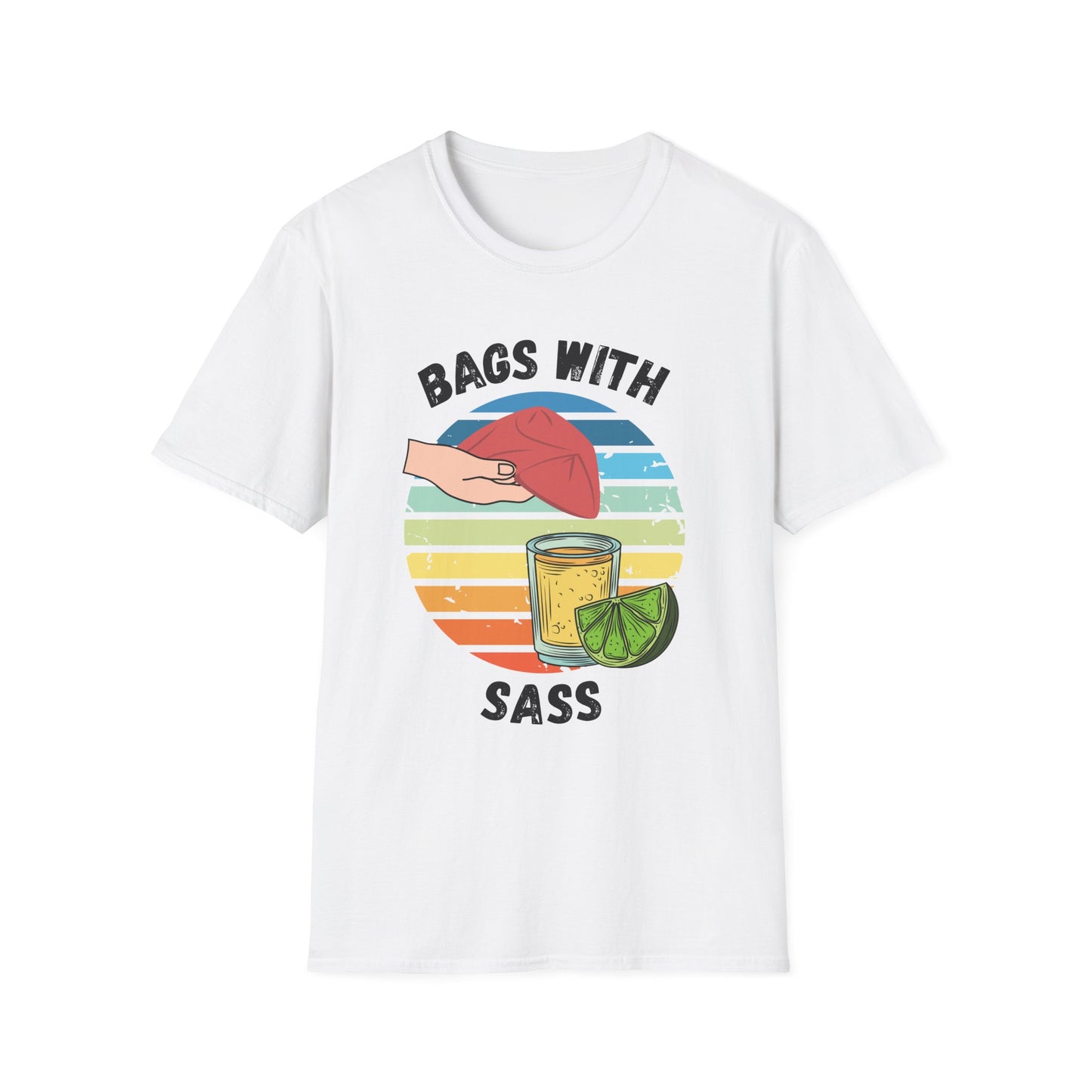 Funny bags with sass Unisex Cornhole Shirt