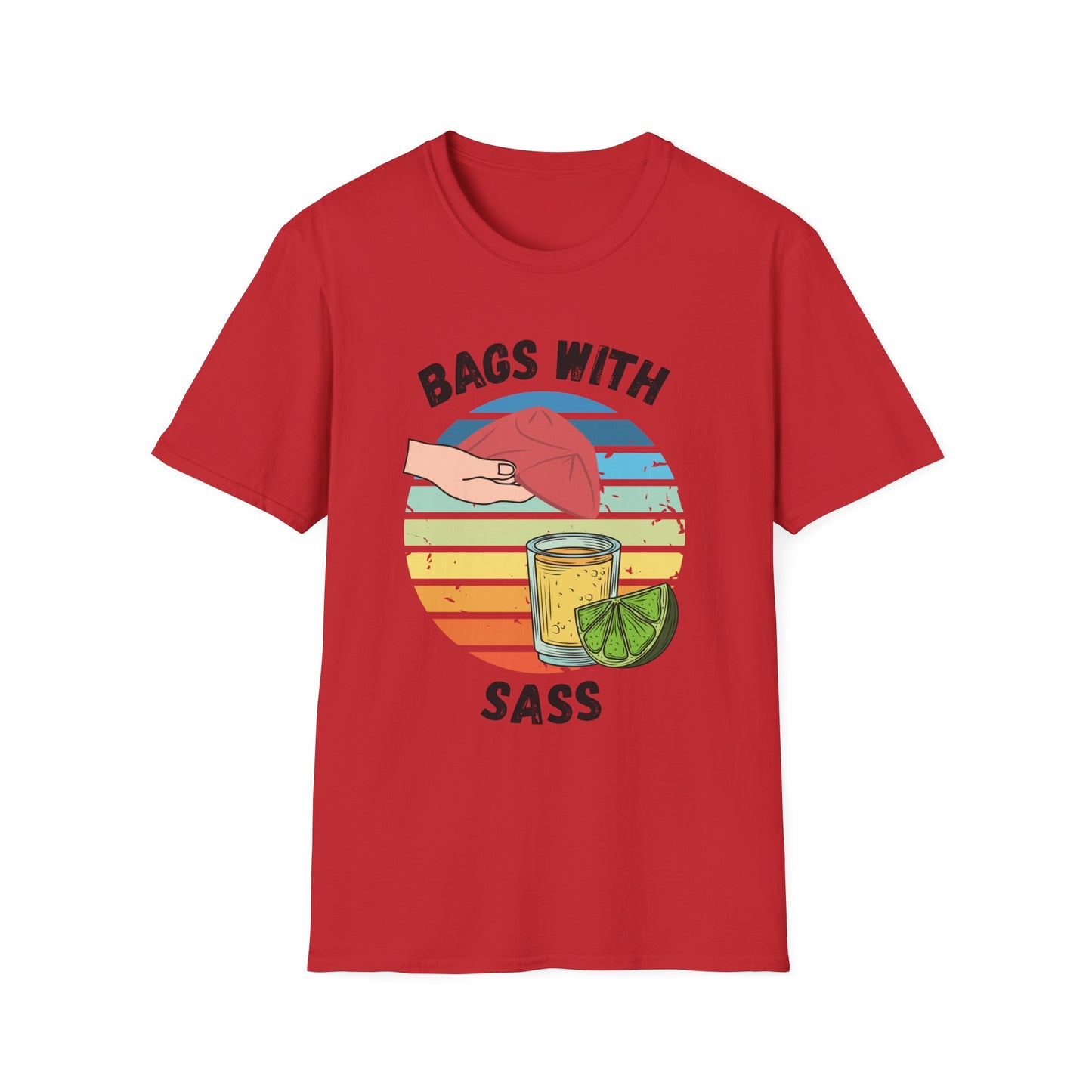 Funny bags with sass Unisex Cornhole Shirt