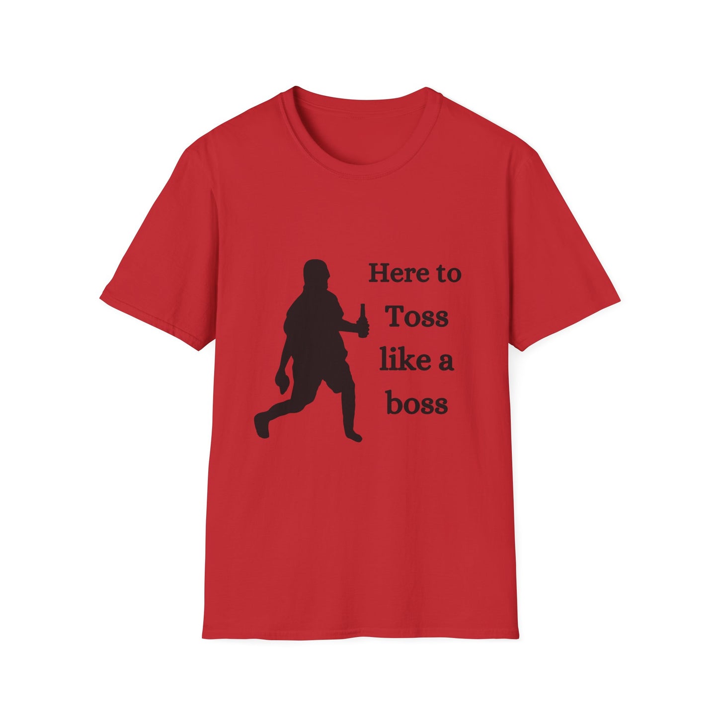 Funny toss like a boss Unisex Cornhole Shirt