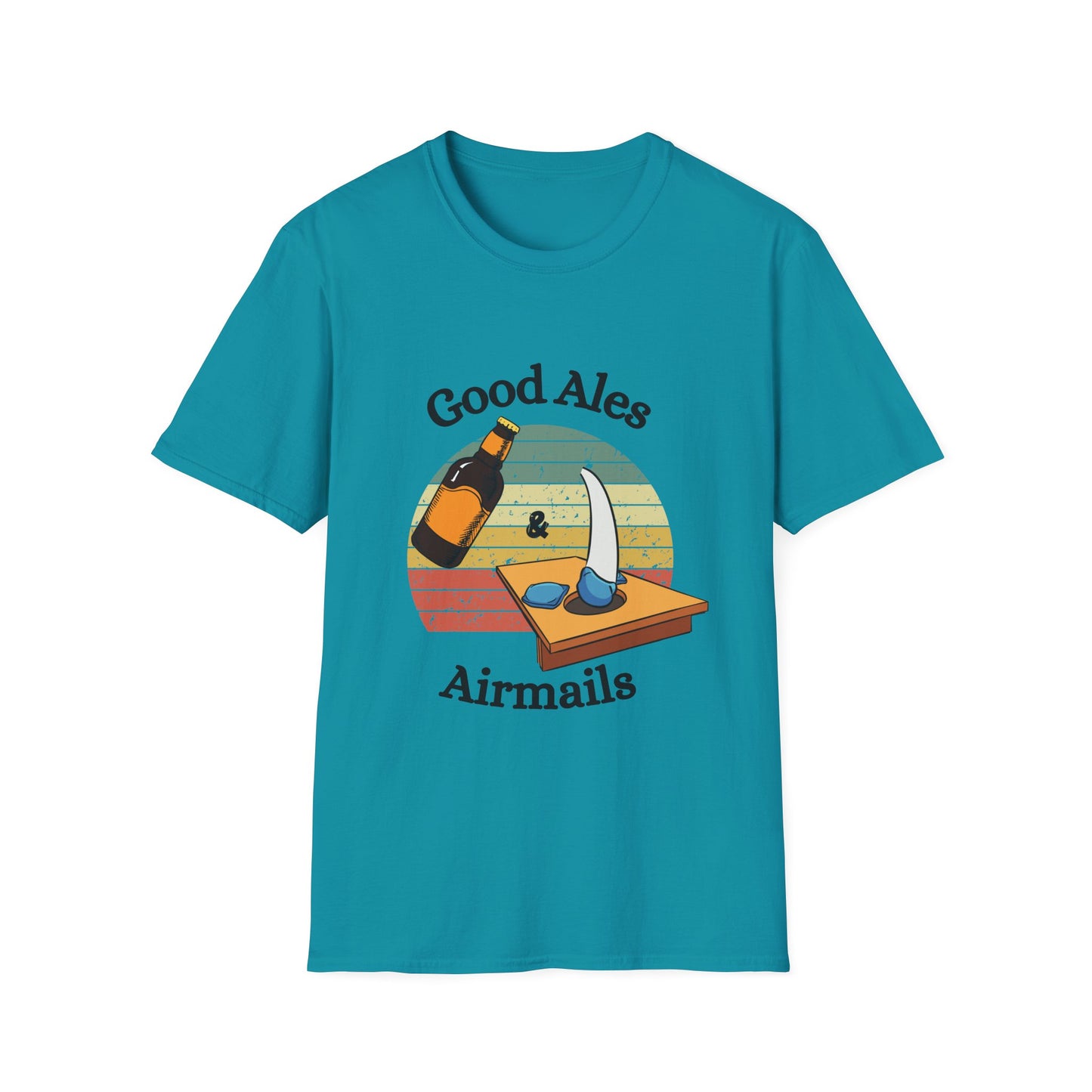 Funny good ales and airmails Unisex Cornhole Shirt