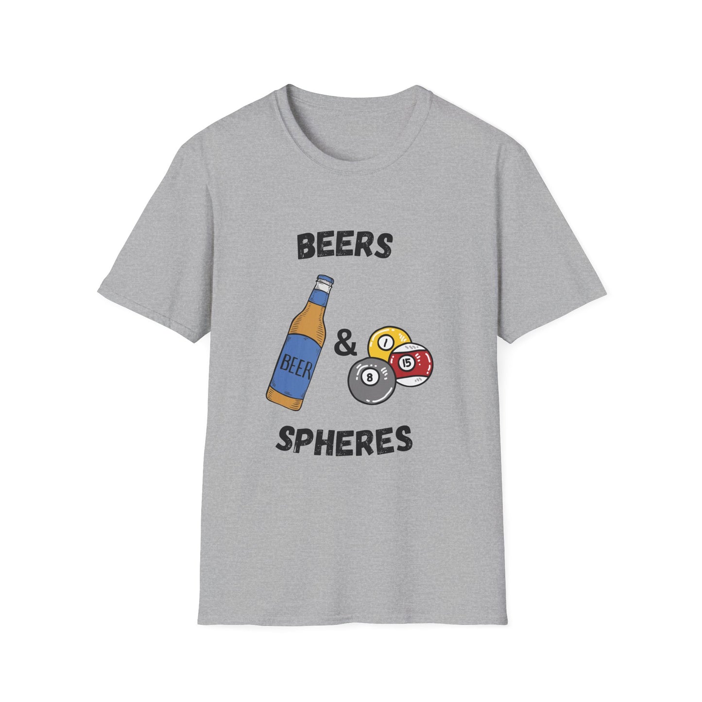 Funny beers & spheres Unisex Billiards Shirt