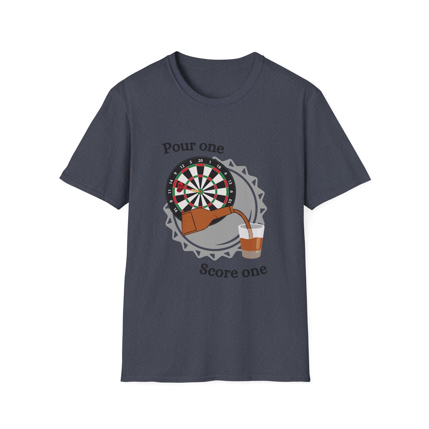 Funny pour one score one Unisex Darts Shirt