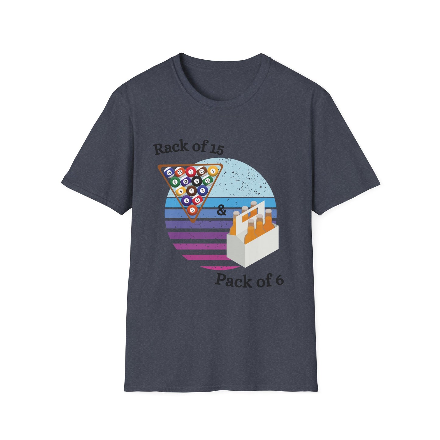Funny rack of 15 & pack of 6 Unisex Billiards/Pool Shirt