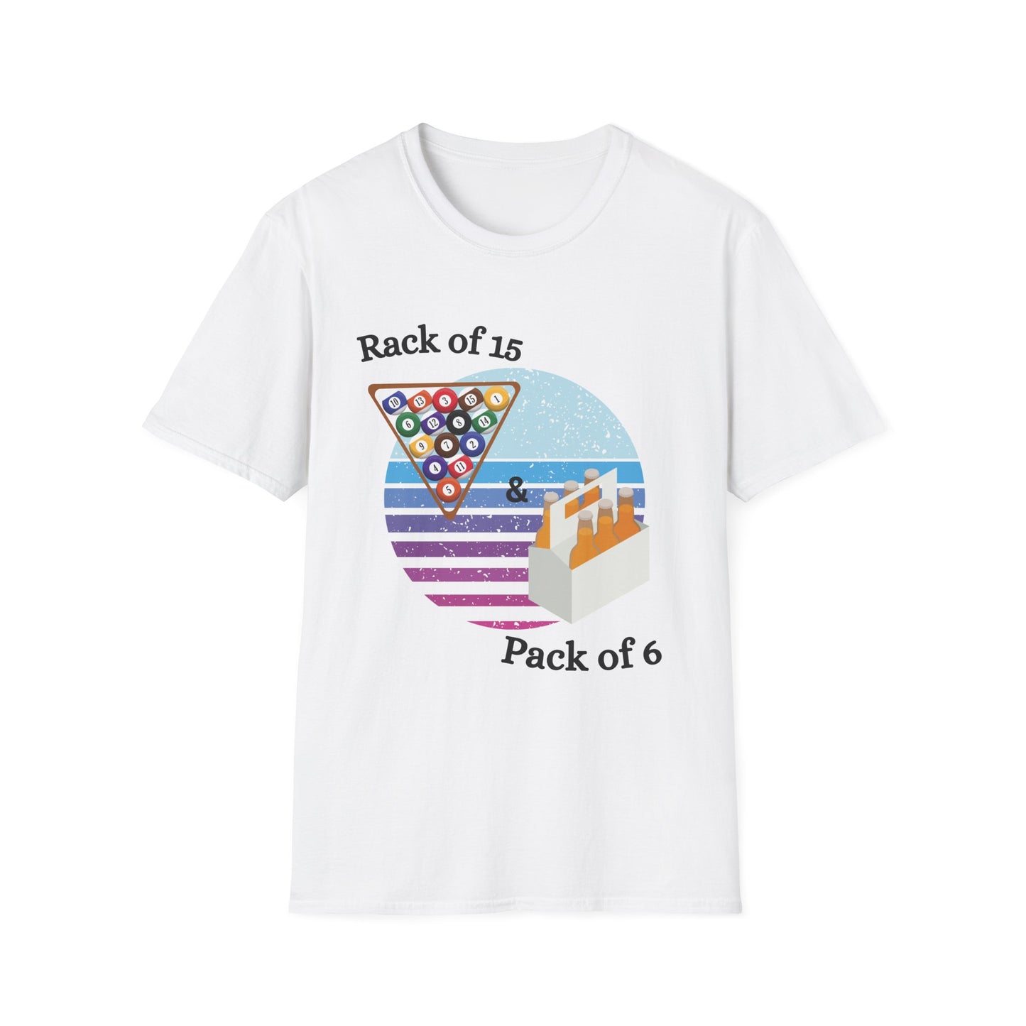 Funny rack of 15 & pack of 6 Unisex Billiards/Pool Shirt
