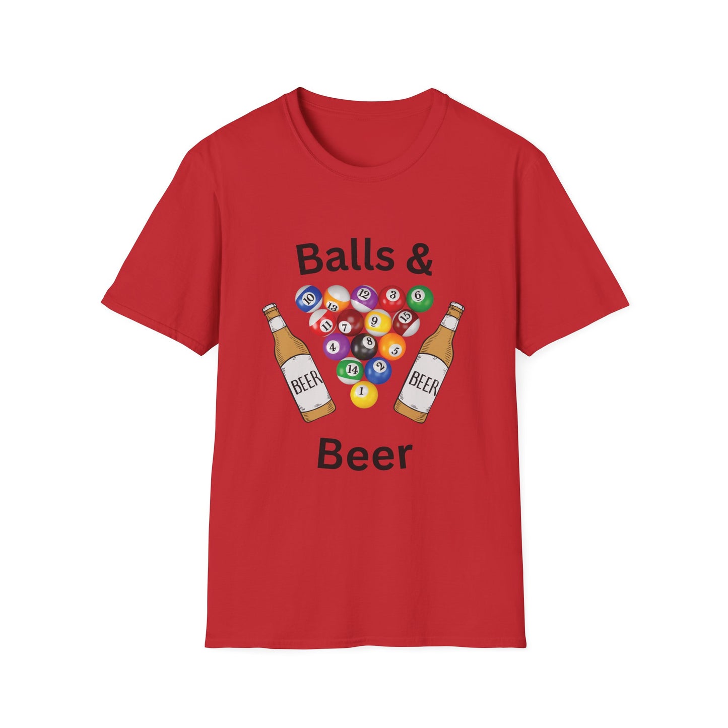 Funny balls & beer Unisex Billiards Shirt