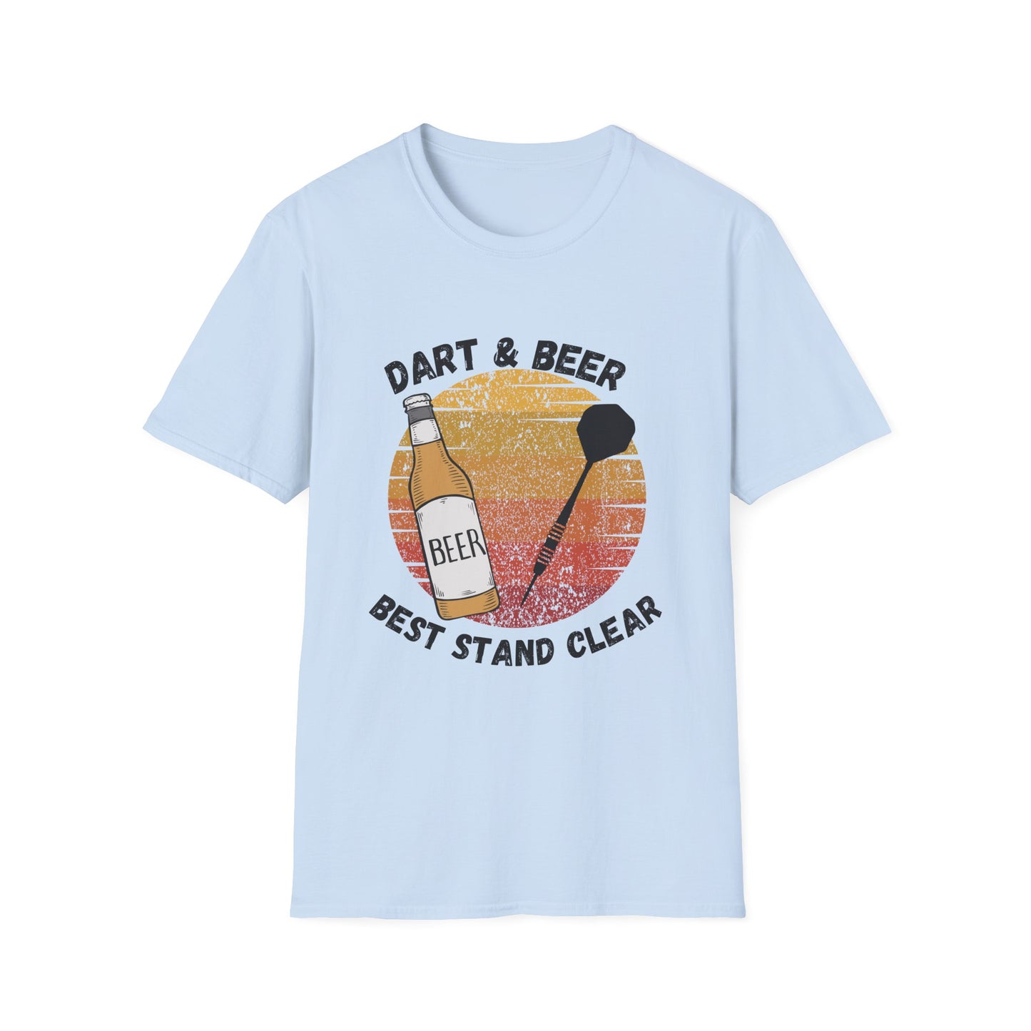 Funny darts & beer best stand clear Unisex Darts Shirt