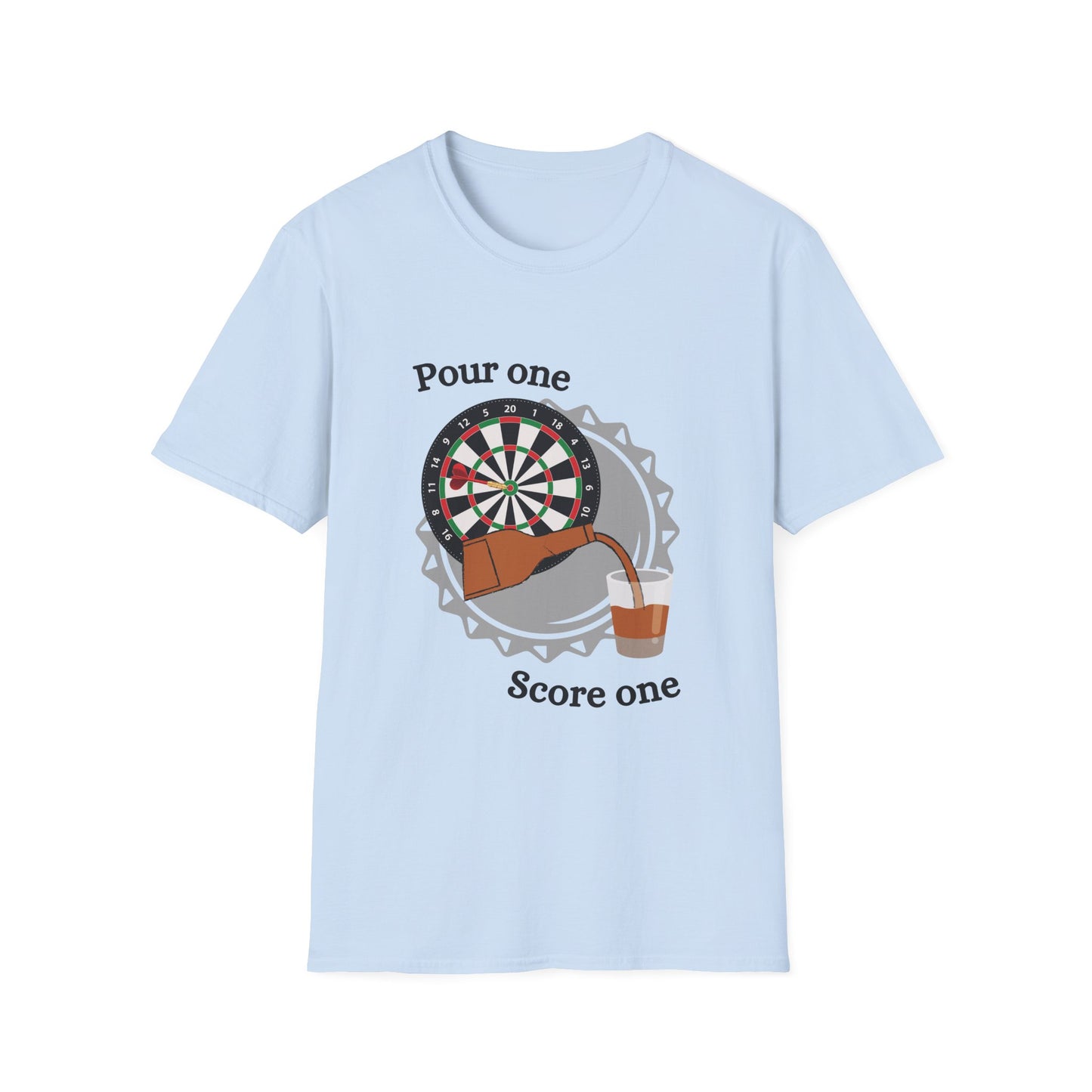 Funny pour one score one Unisex Darts Shirt