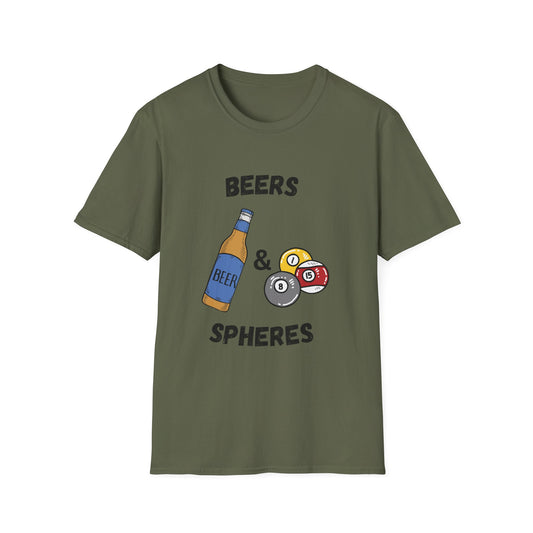 Funny beers & spheres Unisex Billiards Shirt