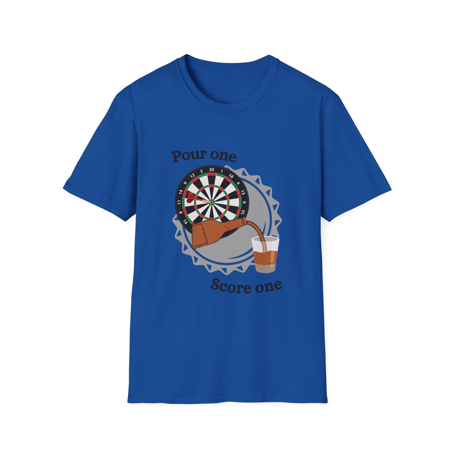 Funny pour one score one Unisex Darts Shirt