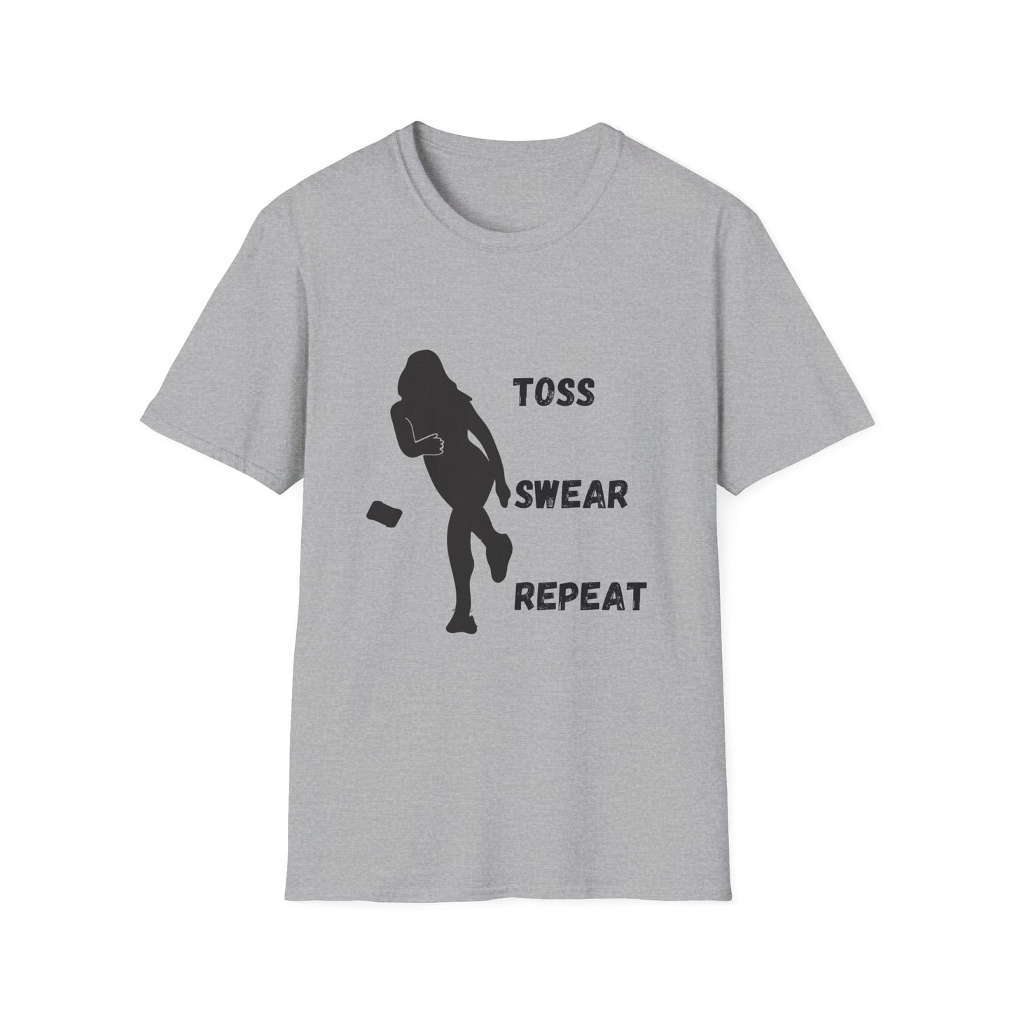 Funny toss swear repeat Unisex Cornhole Shirt