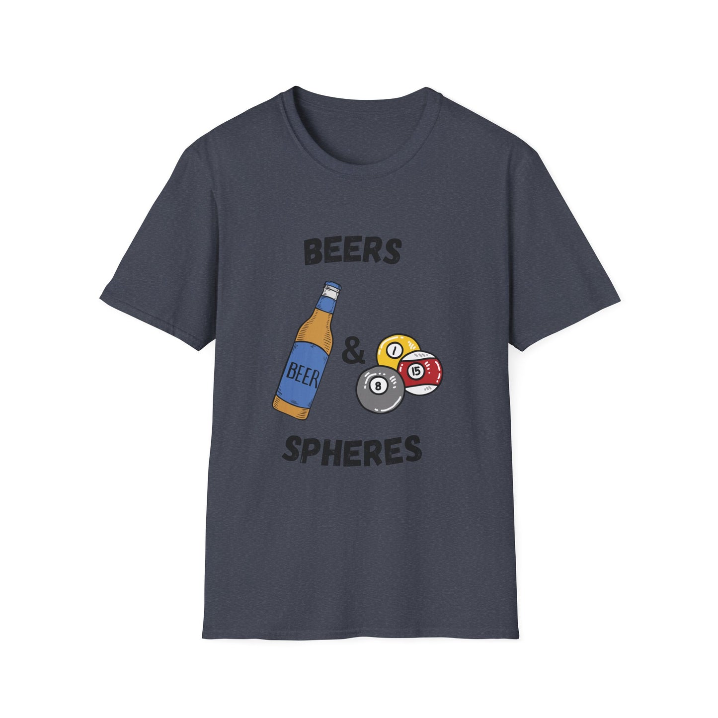 Funny beers & spheres Unisex Billiards Shirt