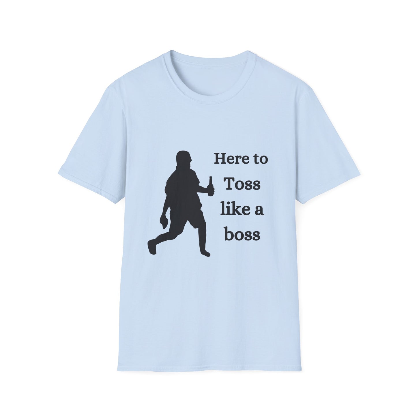 Funny toss like a boss Unisex Cornhole Shirt