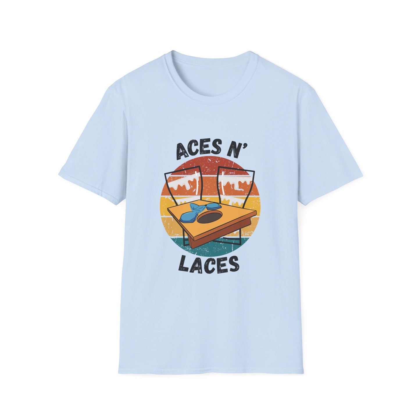 Funny aces n laces Unisex Cornhole Shirt