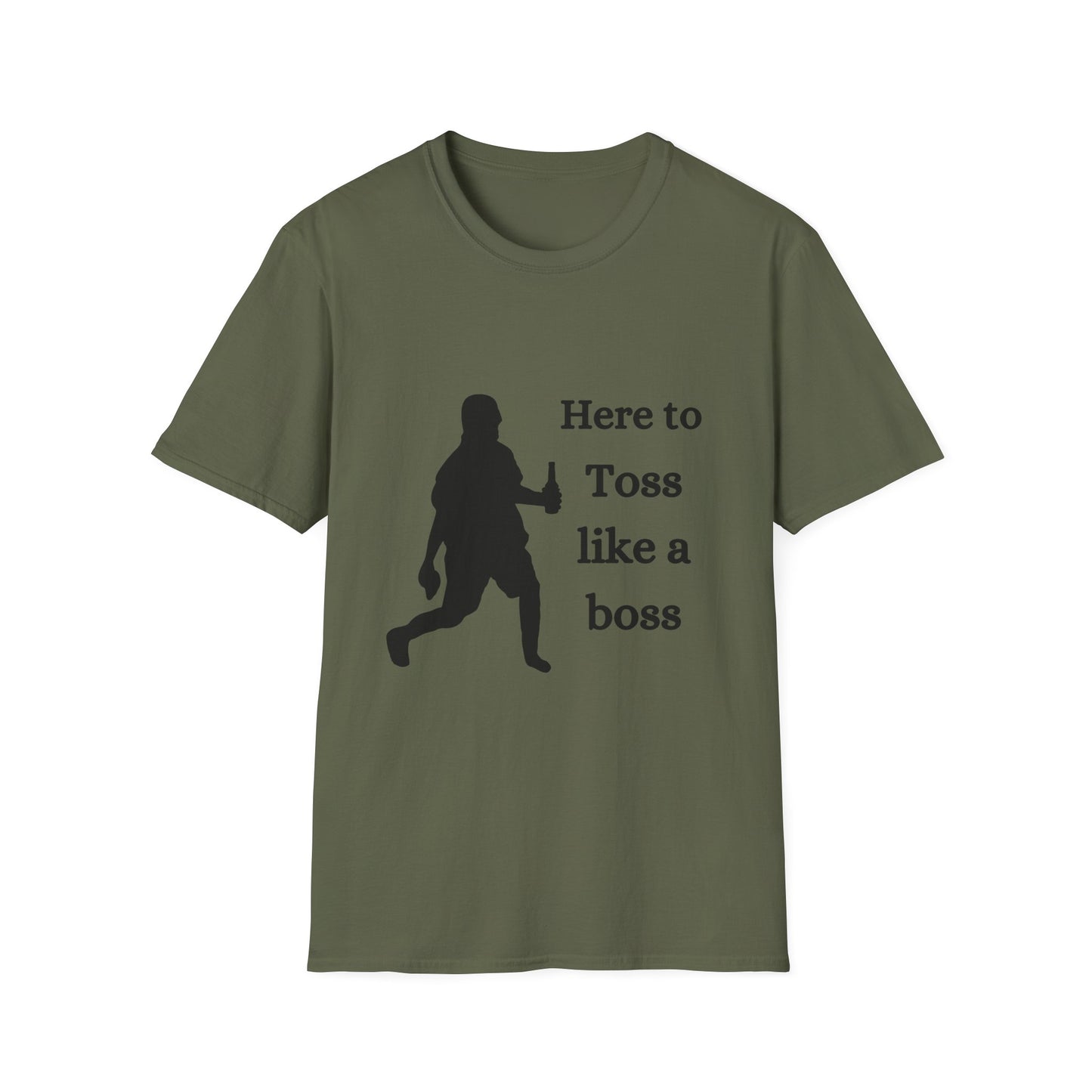 Funny toss like a boss Unisex Cornhole Shirt
