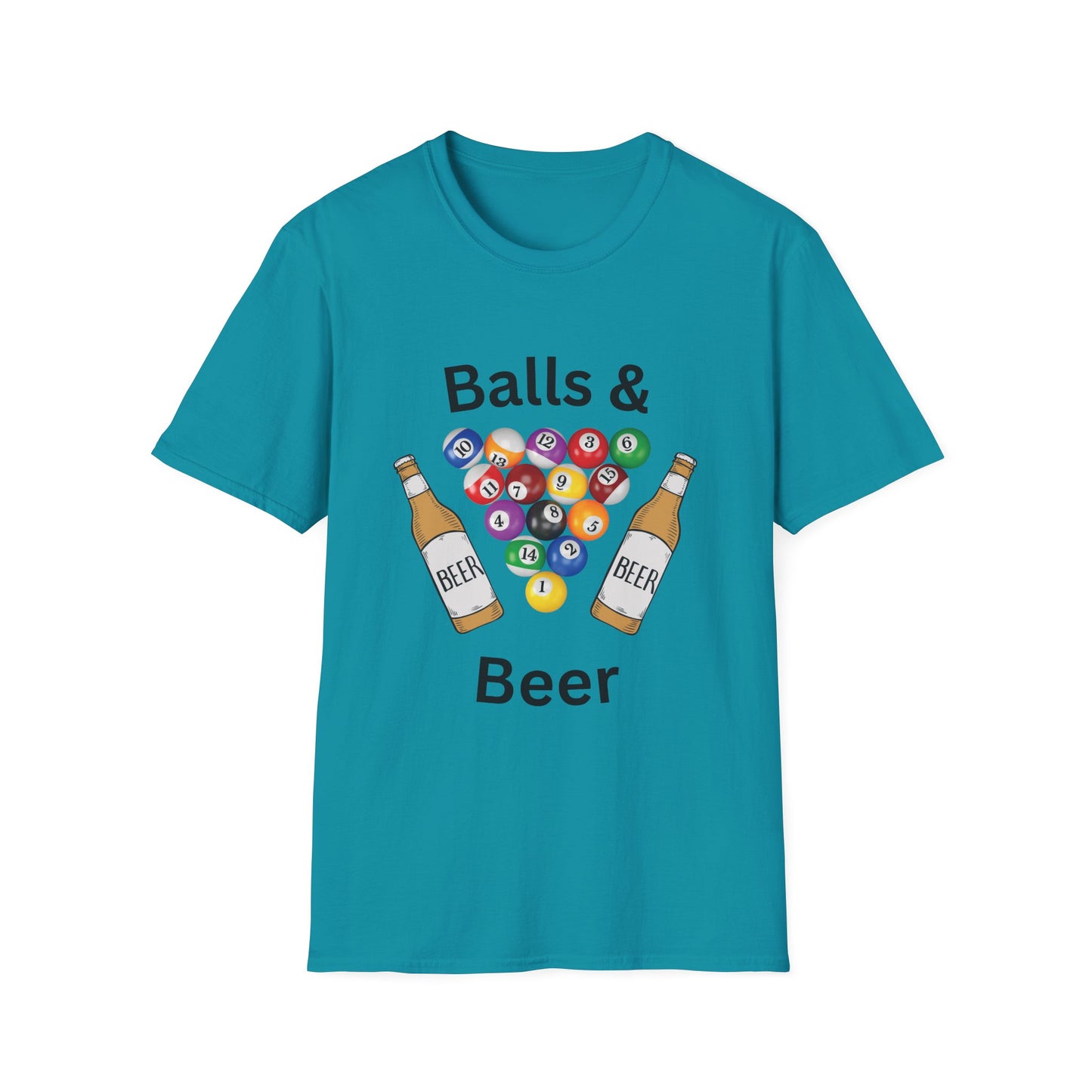 Funny balls & beer Unisex Billiards Shirt