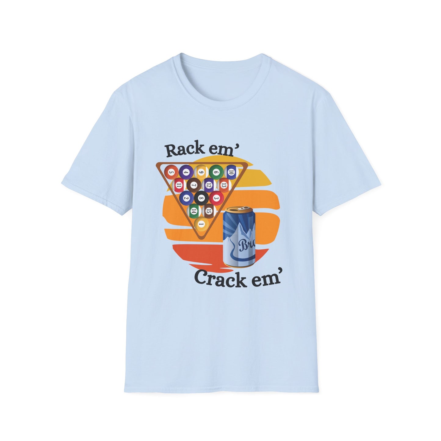 Funny rack em & crack em Unisex Billiards/Pool Shirt