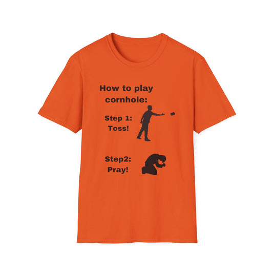 Funny how to play cornhole Unisex Cornhole Shirt