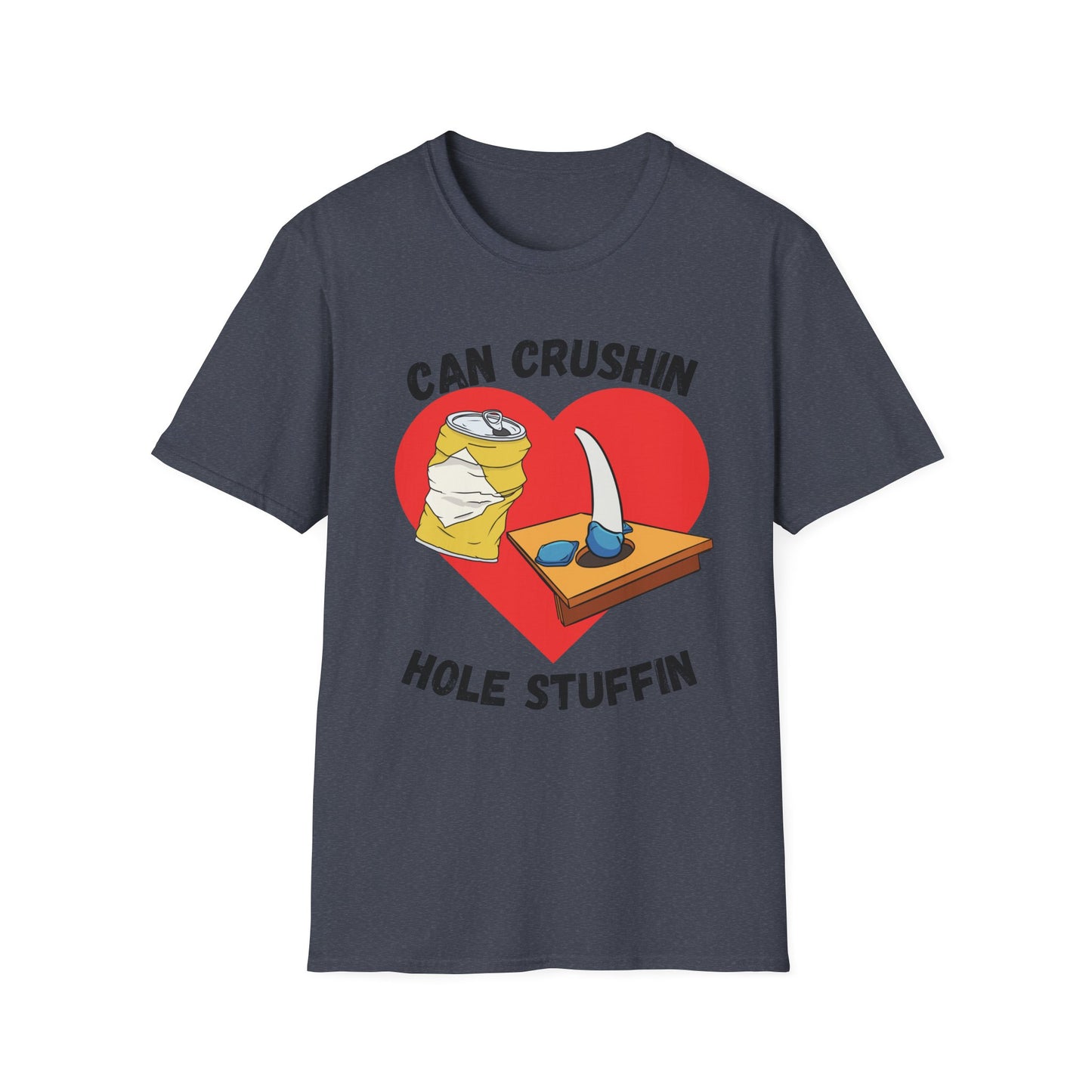 Funny can crushin hole stuffin Unisex Cornhole Shirt