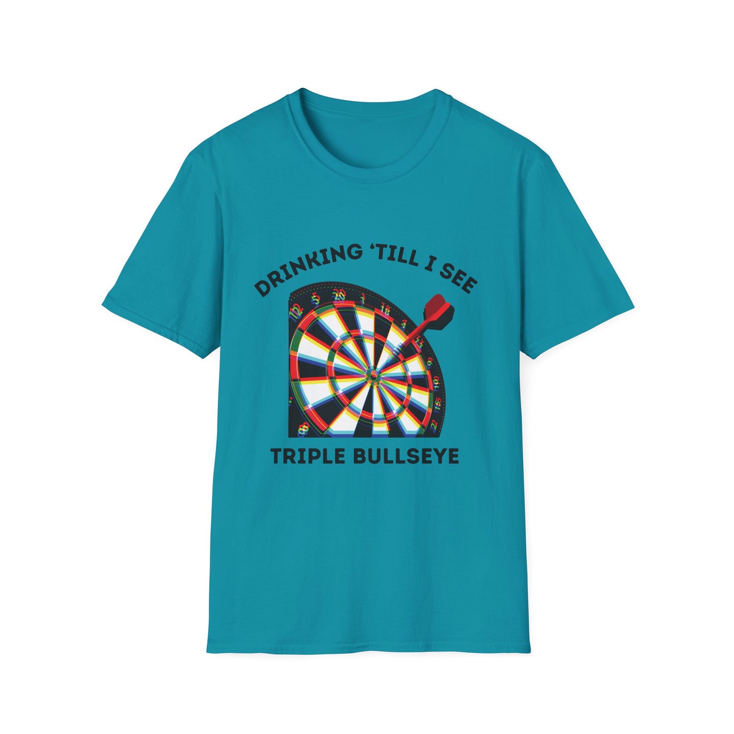 Funny drinking till I see triple bullseye Unisex Darts Shirt