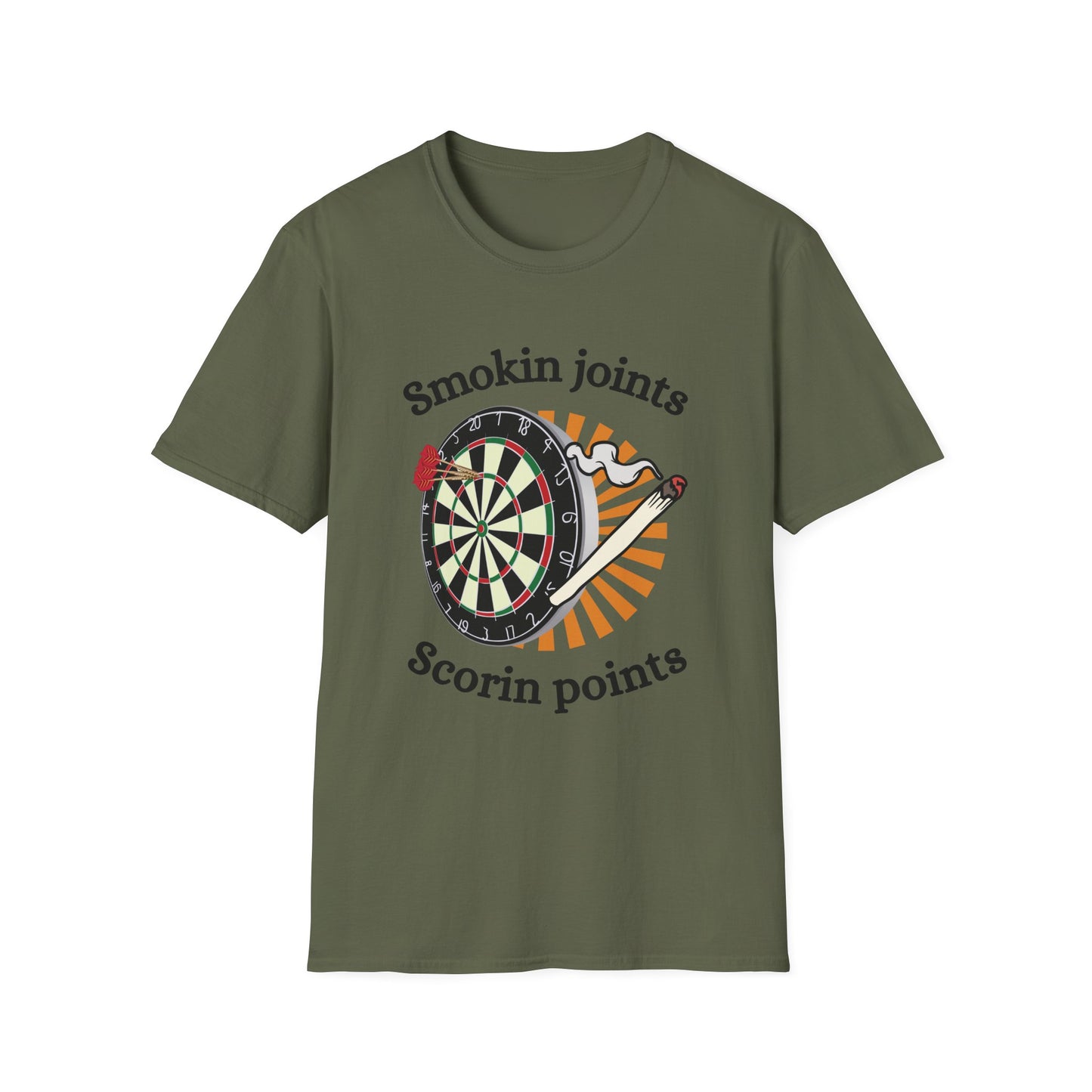 Funny smokin joints scorin points Unisex Darts Shirt