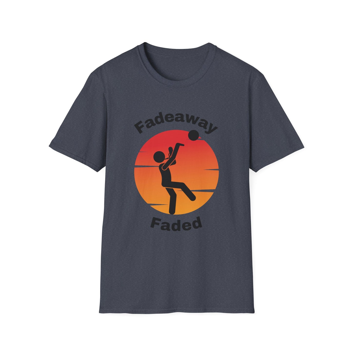 Funny Fadeaway Faded Unisex Basketball Shirt