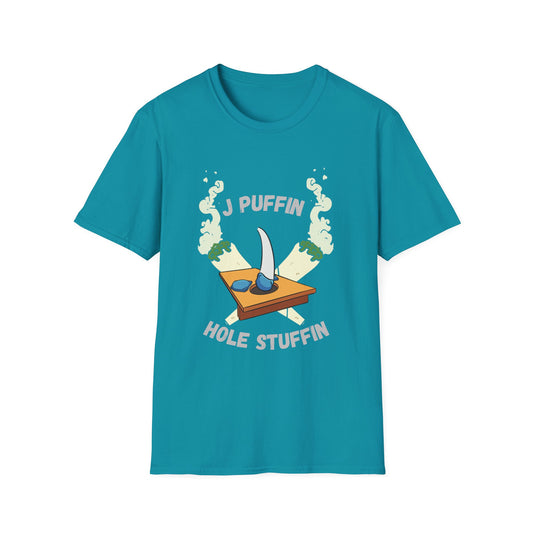 Funny j puffin hole stuffin Unisex Cornhole Shirt