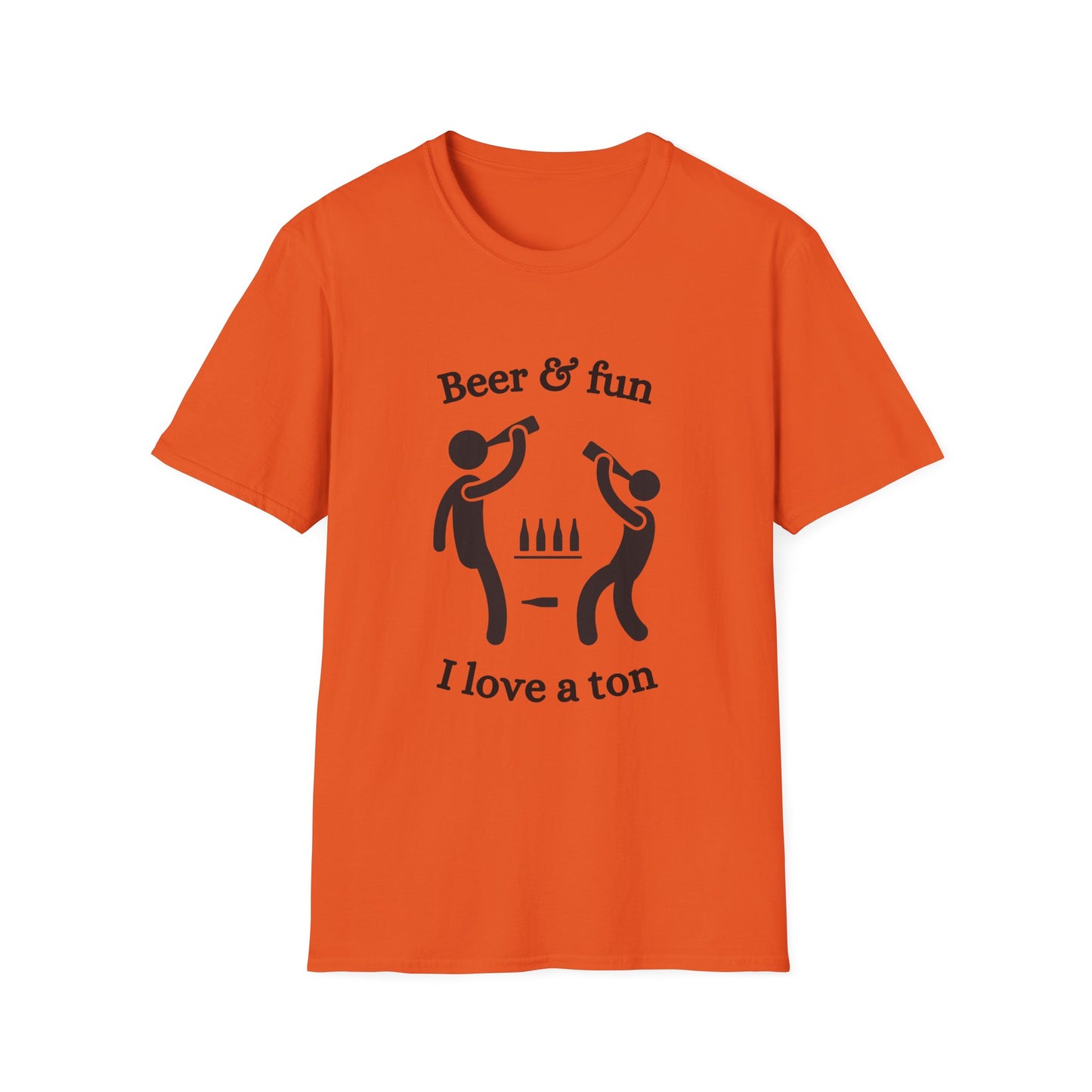 Funny beer & fun I love a ton Unisex Shirt
